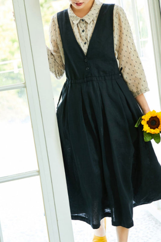 Casual Summer Linen Women Dresses TT0027