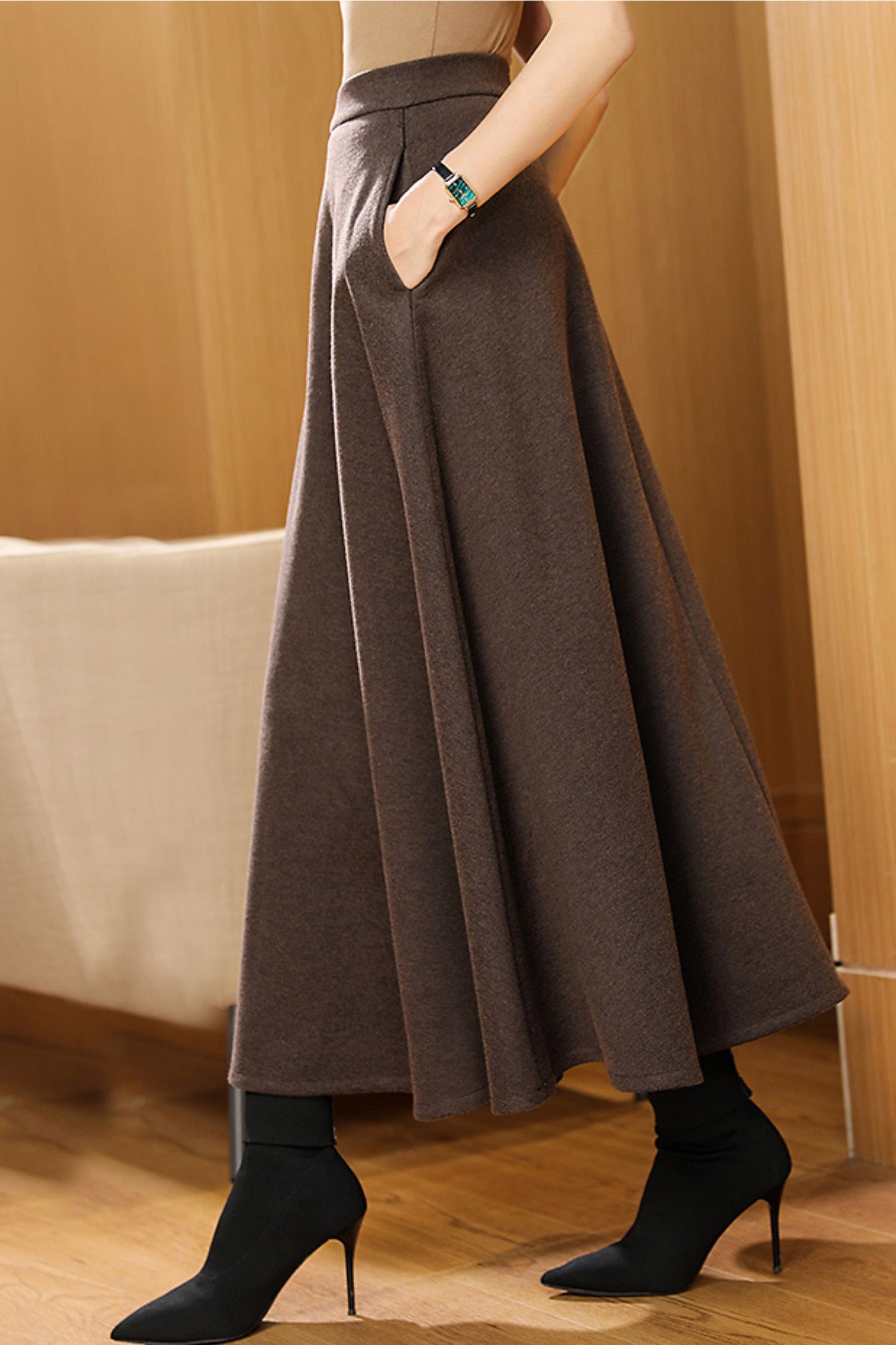 Winter women's Wool Skirt C4290