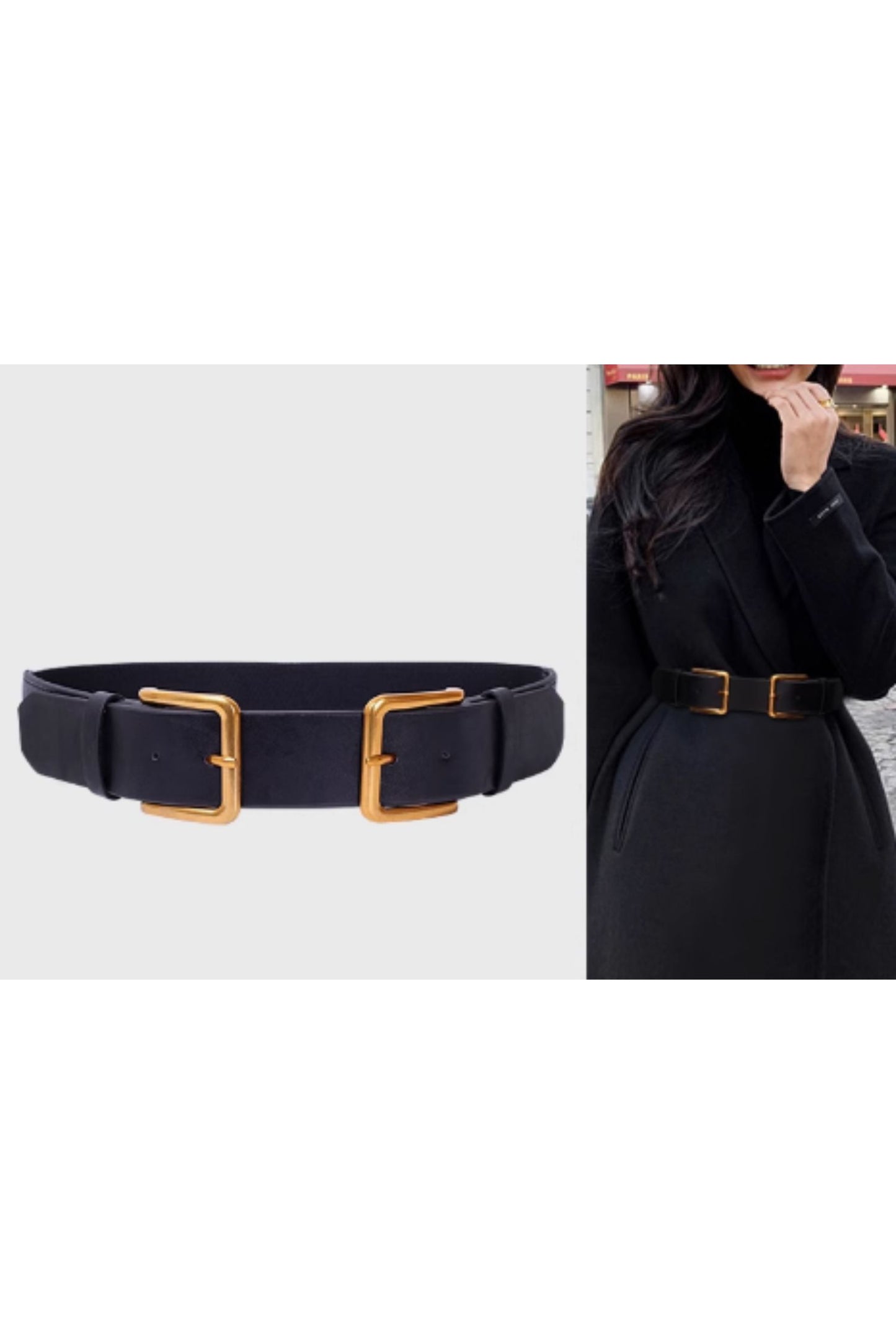 Dress/coat leather belt for women C4691