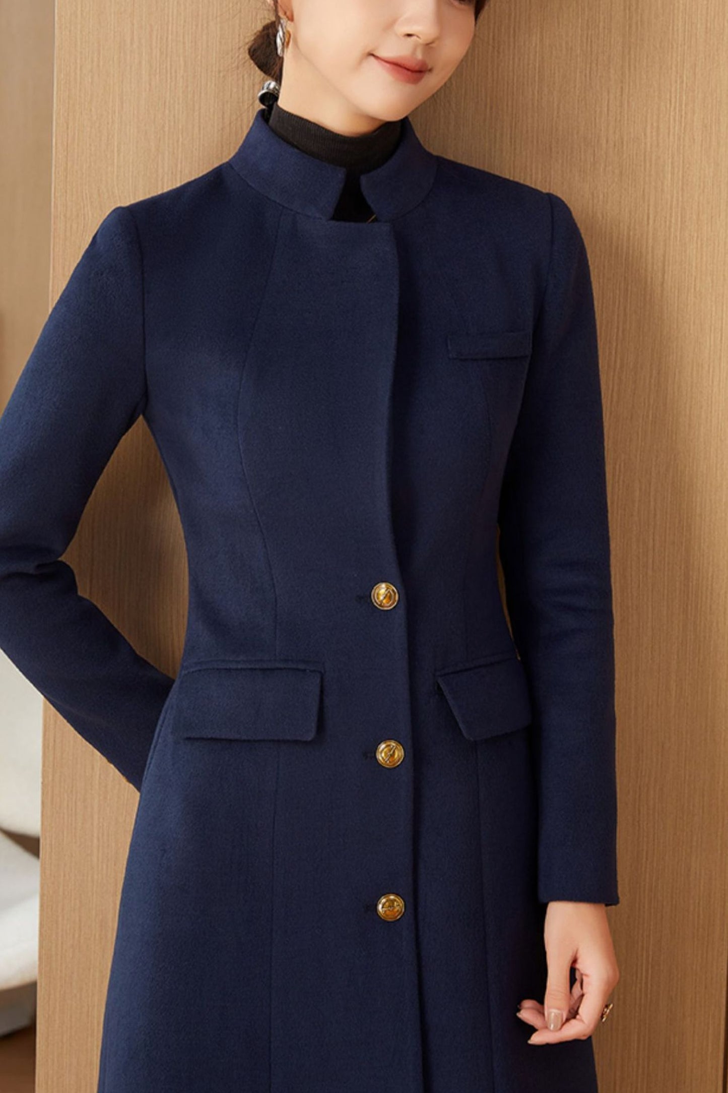 Women's Autumn and winter wool coat C4246