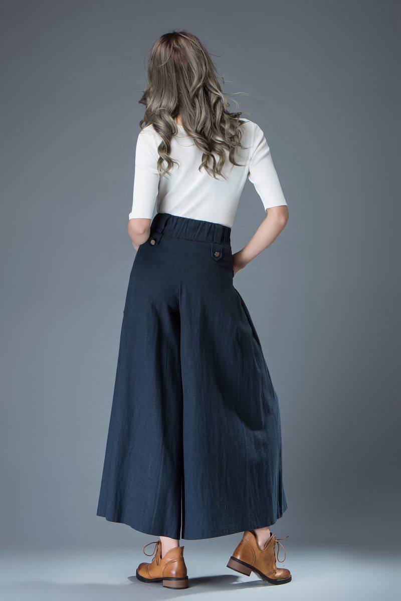 Wide leg pants, Linen pants, Palazzo pants C837