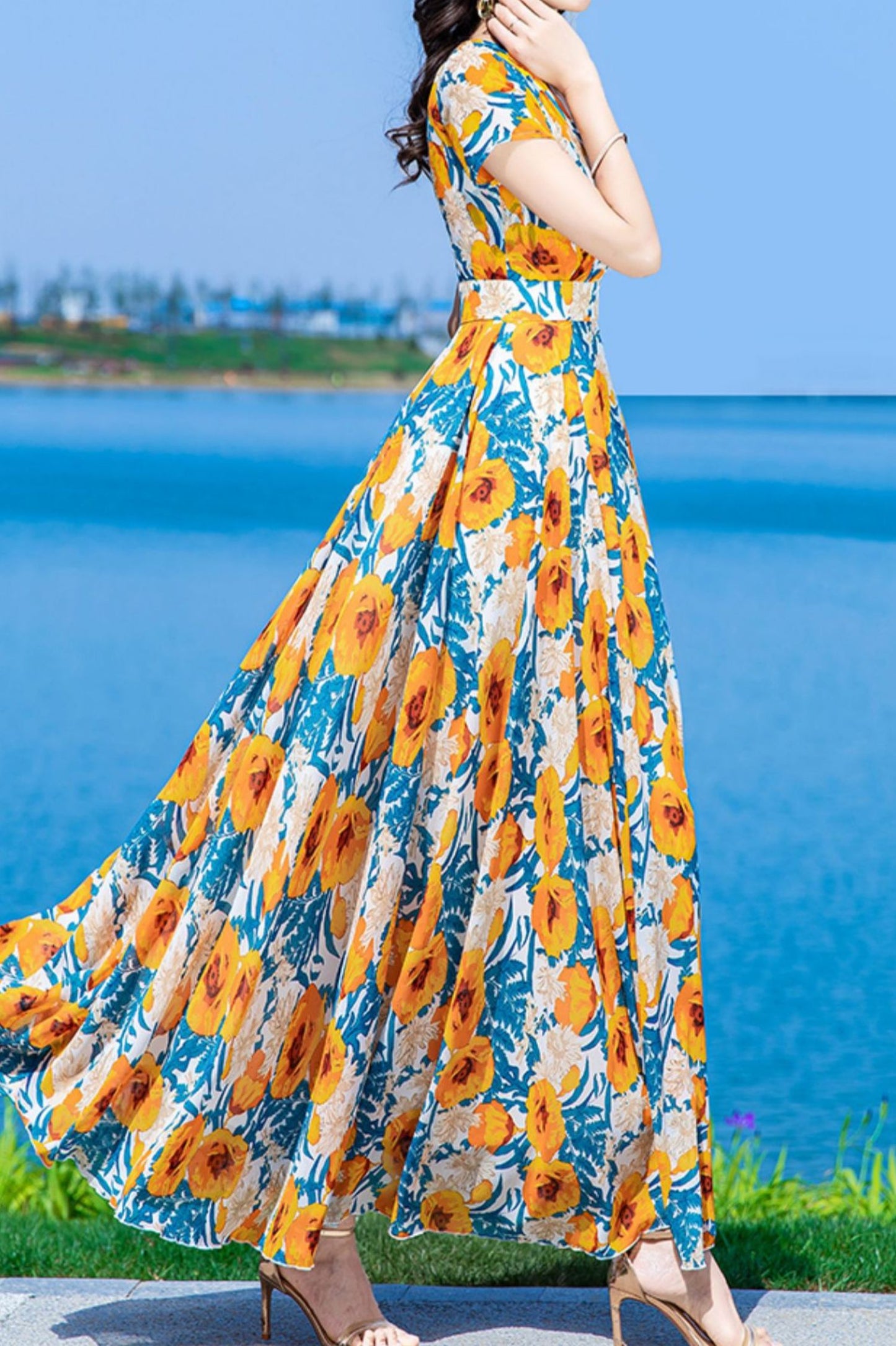 Floral dress women C4022