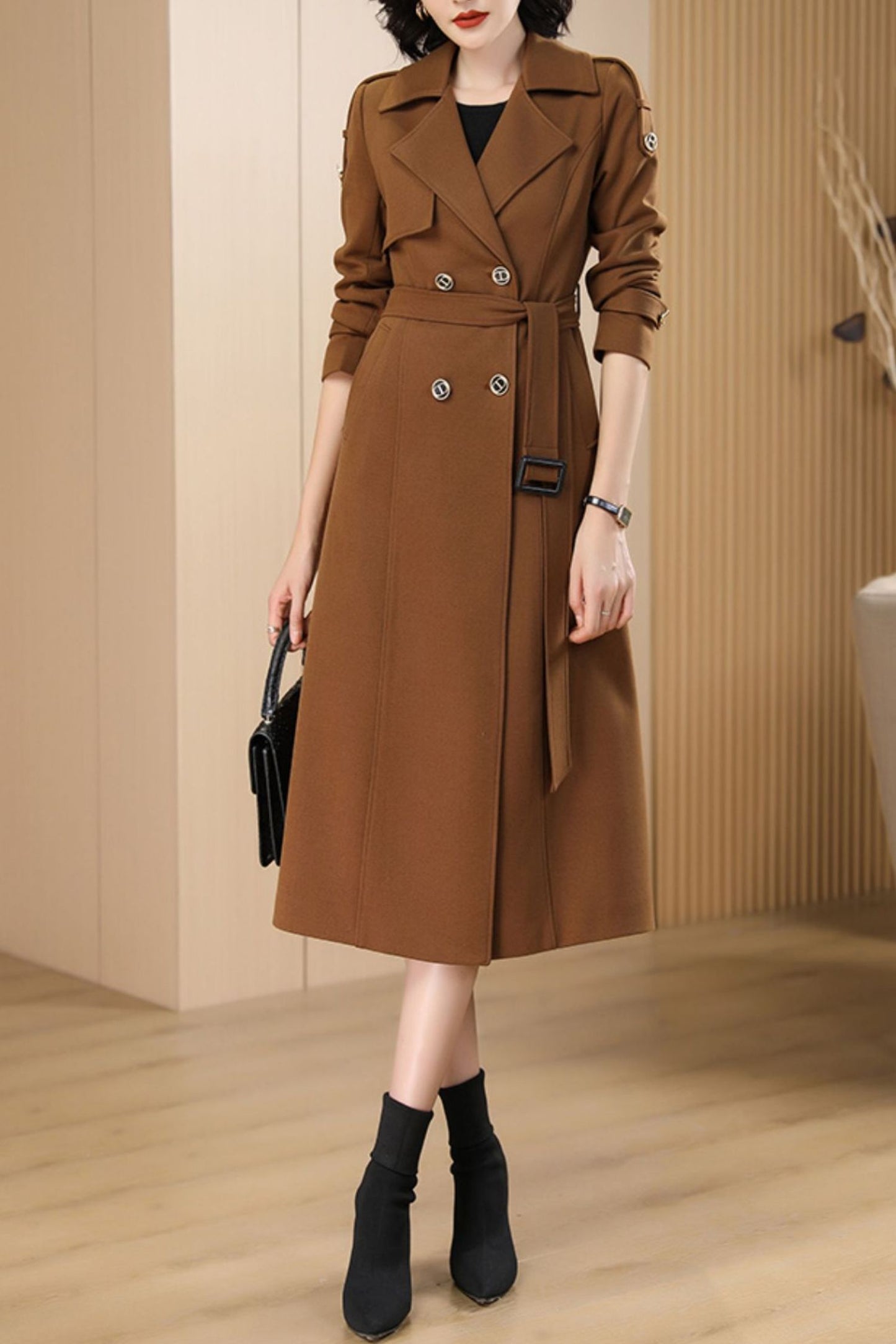 Autumn and winter wool coat C4209