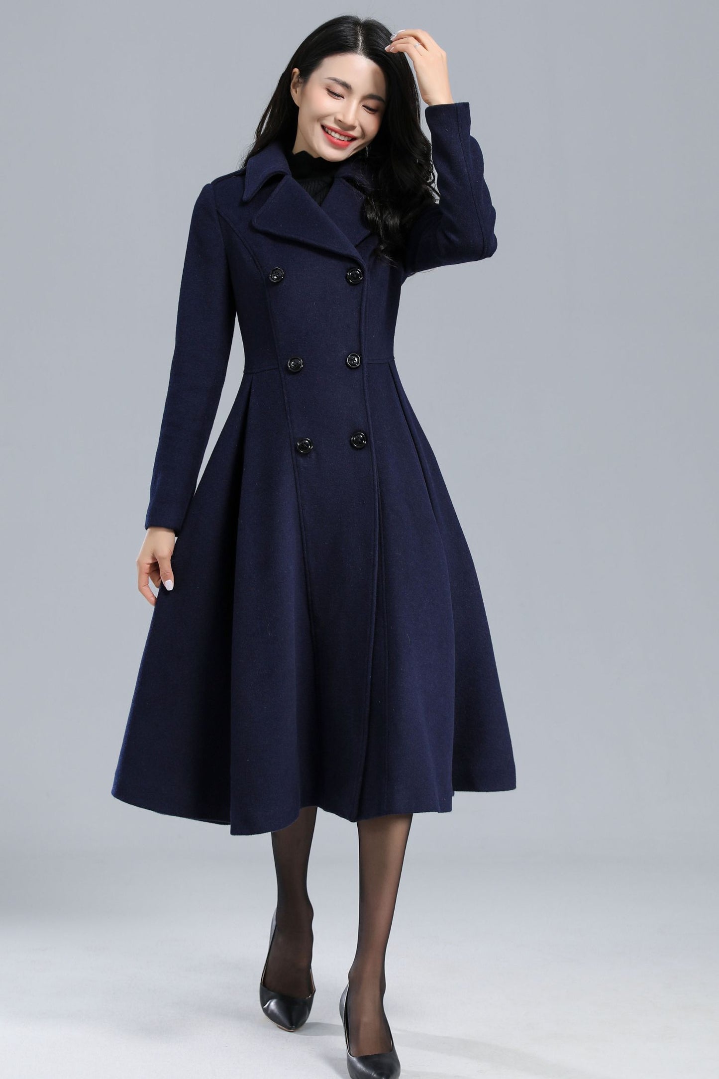 Womens Winter Princess Wool Coat C2461