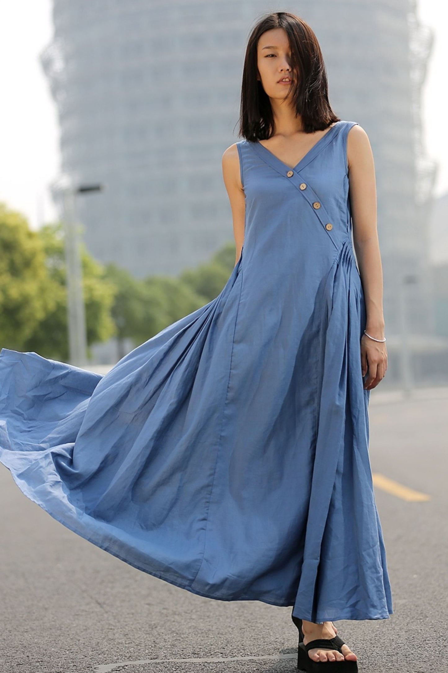 Casual Summer Sleeveless dress C256
