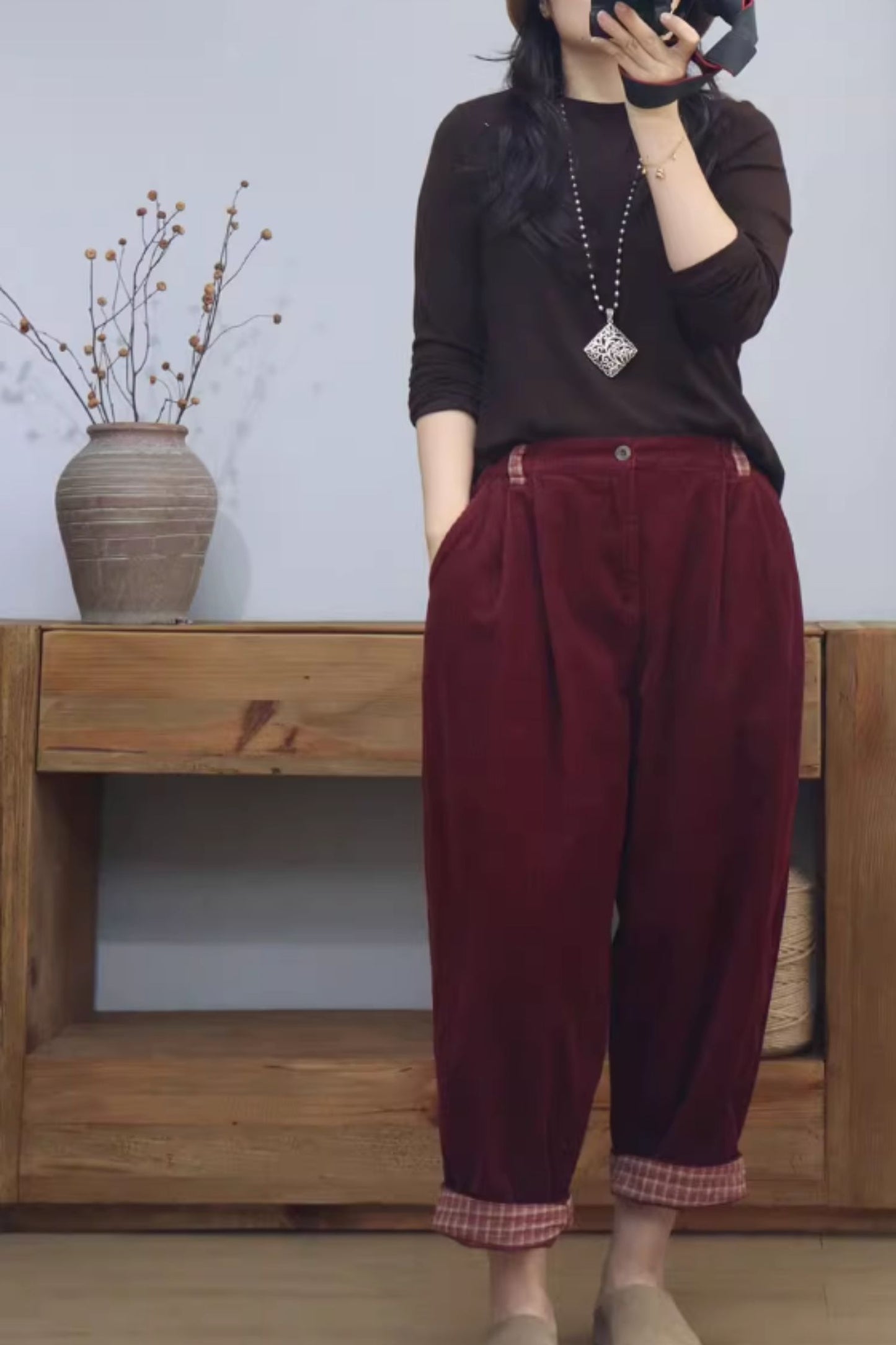 Autumn/winter long corduroy pants C5109