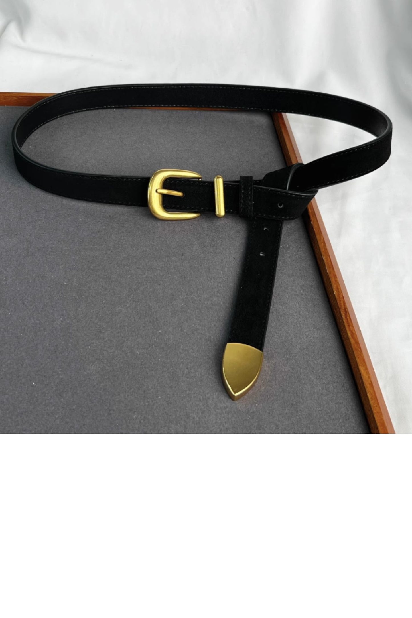 suede velvet belt in multiple colors C4662