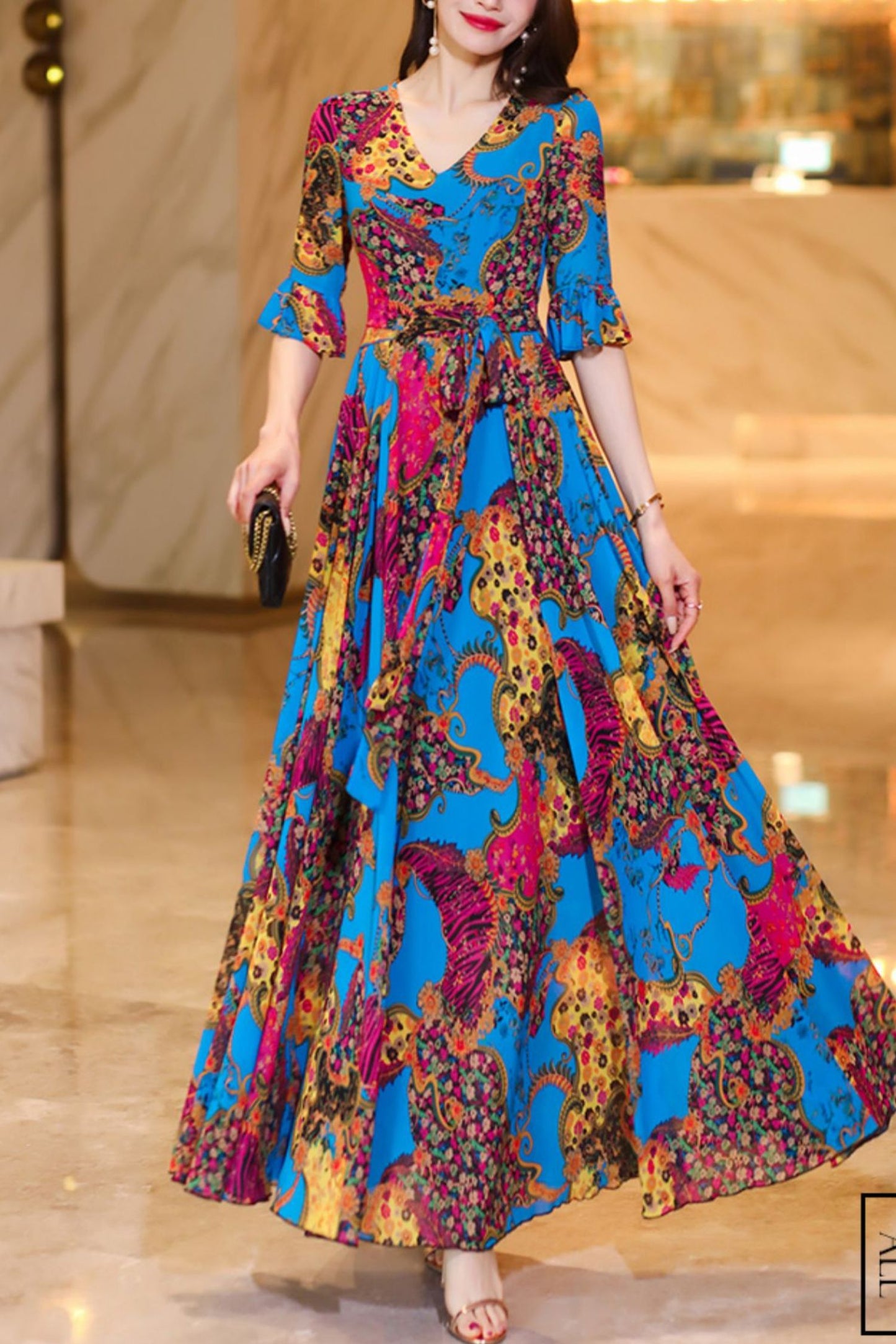 summer chiffon dress C4061