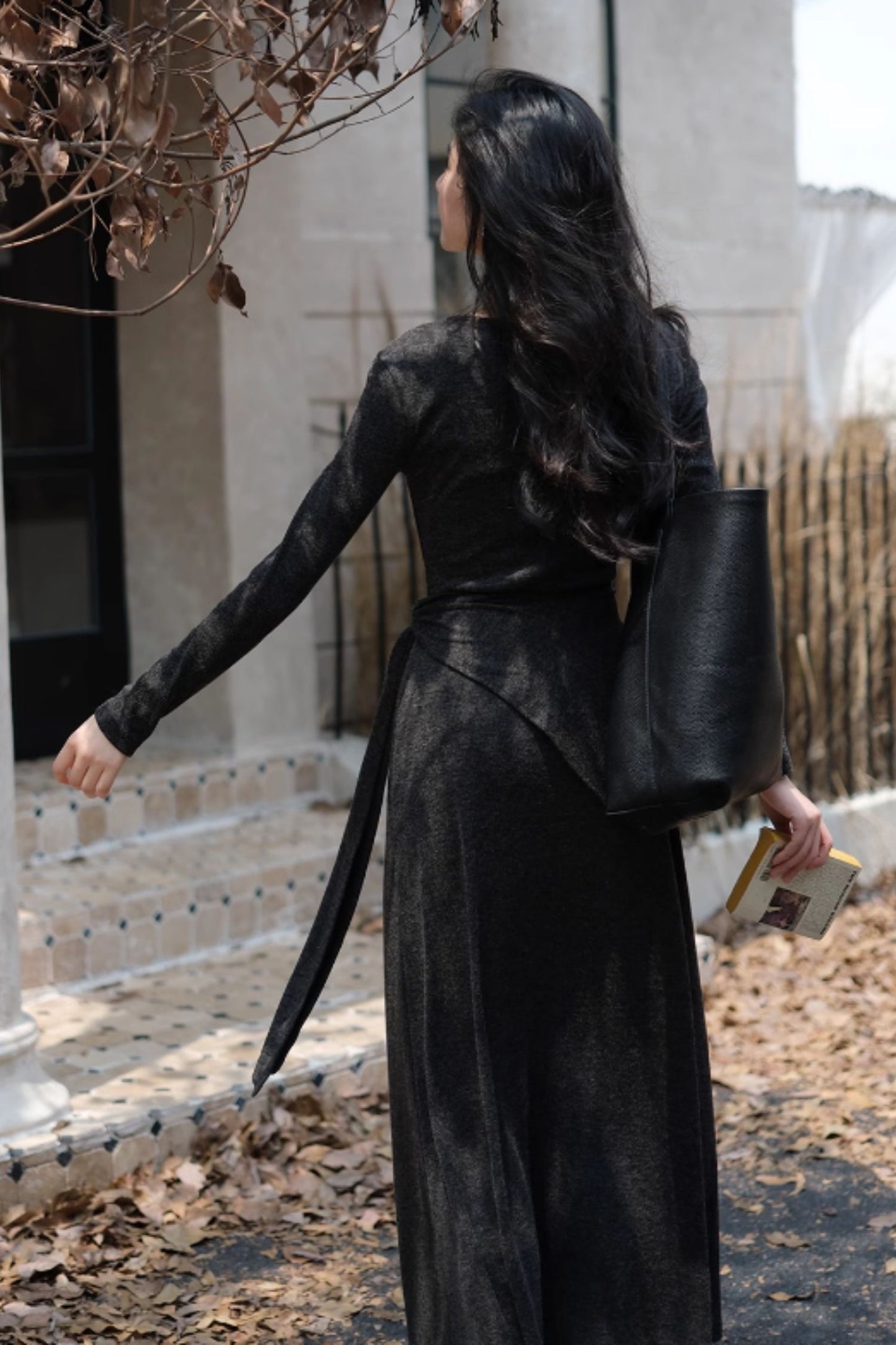 V neck prom maxi knit dress C4608