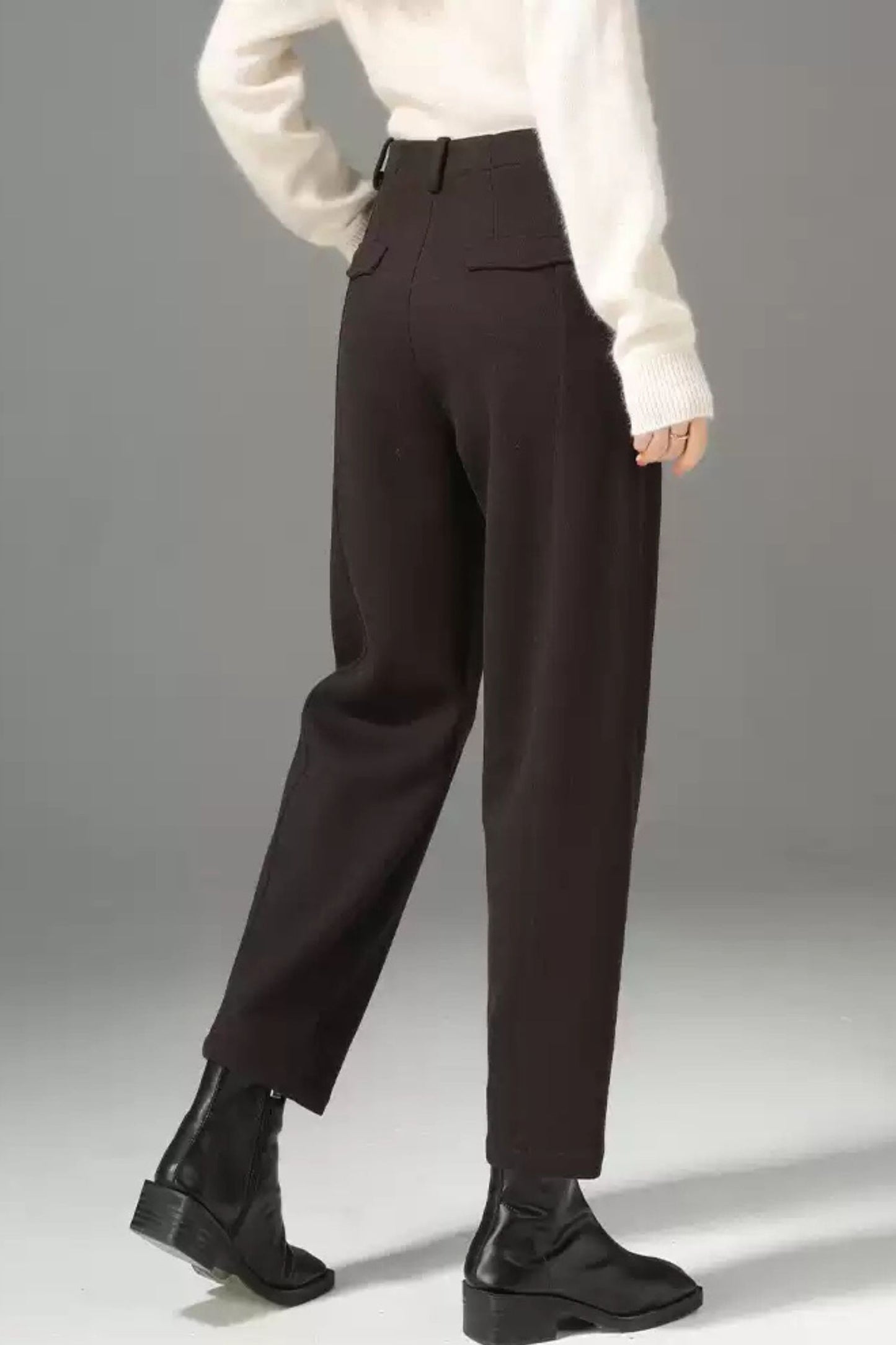 Winter wool womens office pants c5096