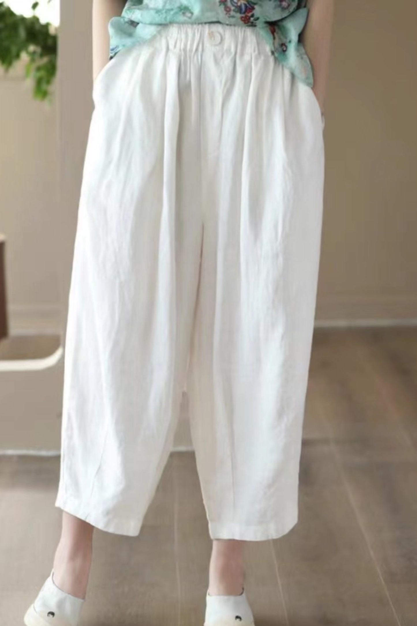 Summer leisure elastic lantern pants TT0054