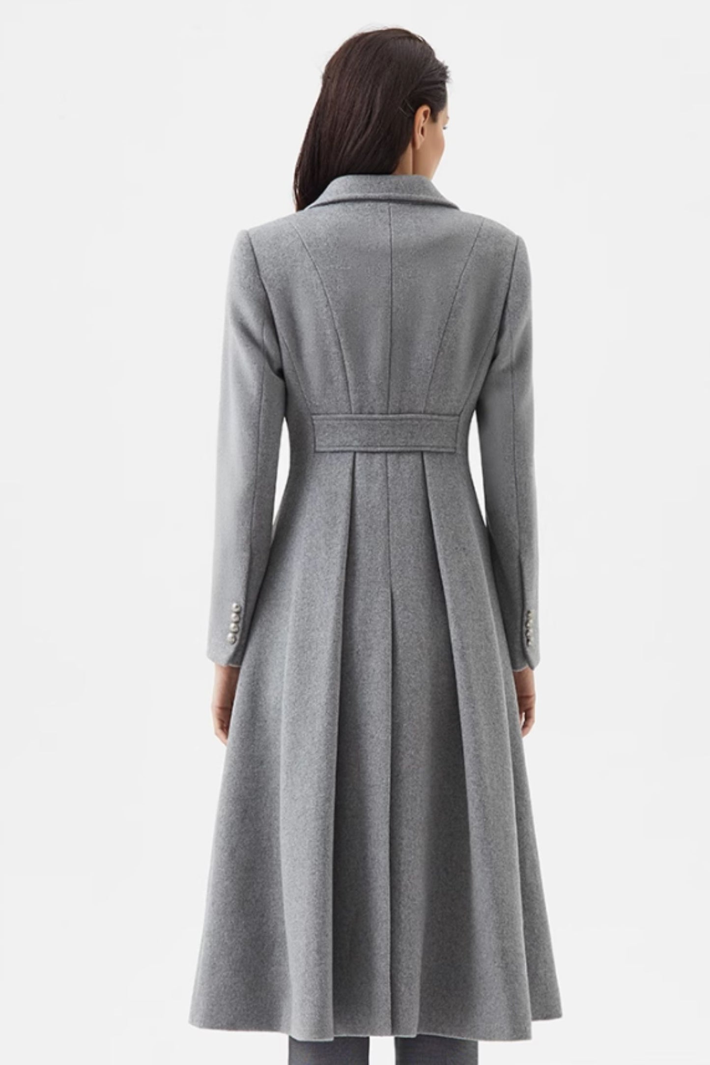 Double breasted winter wool coat women C4472