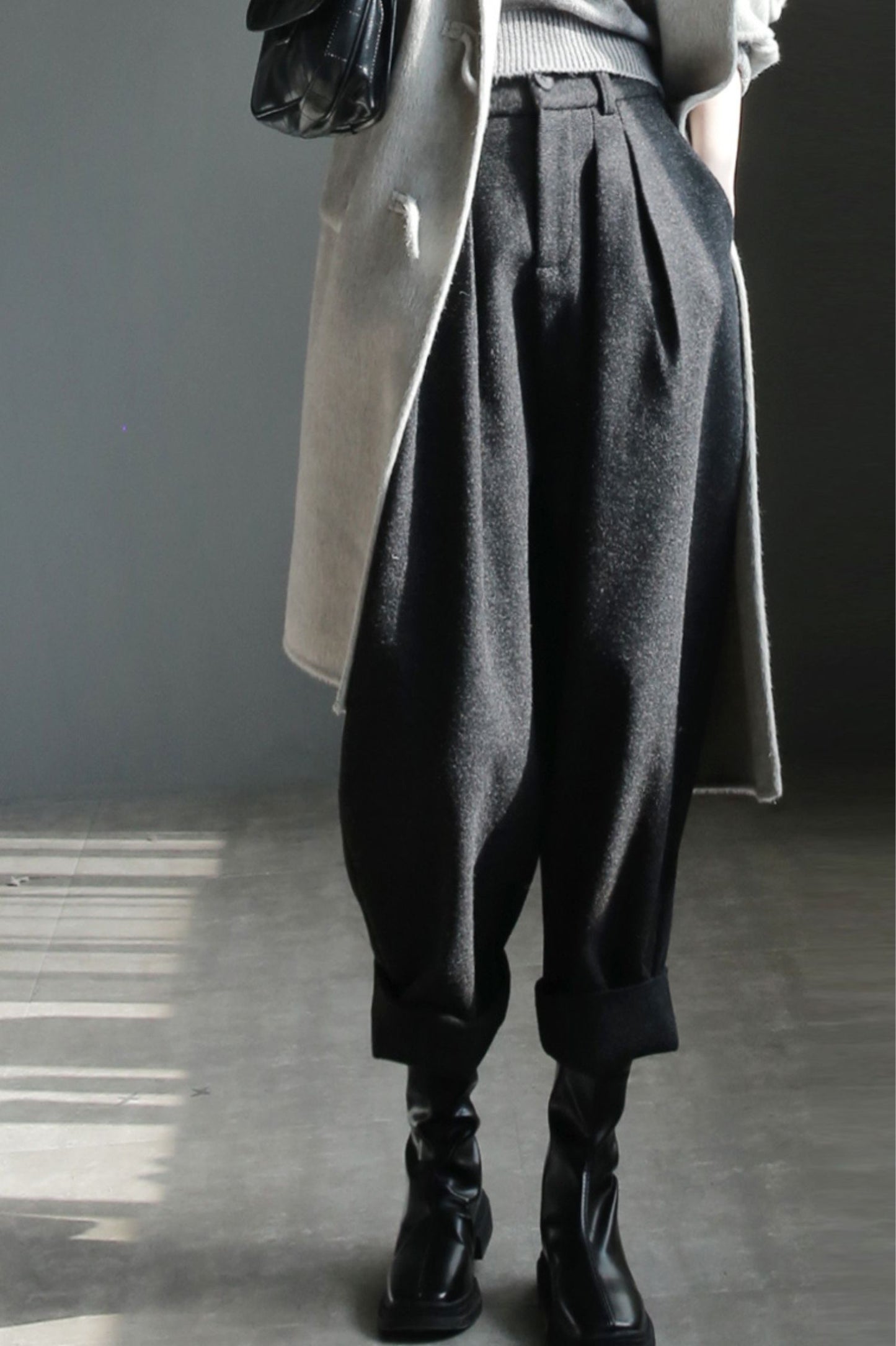 Winter wool womens office pants c5097