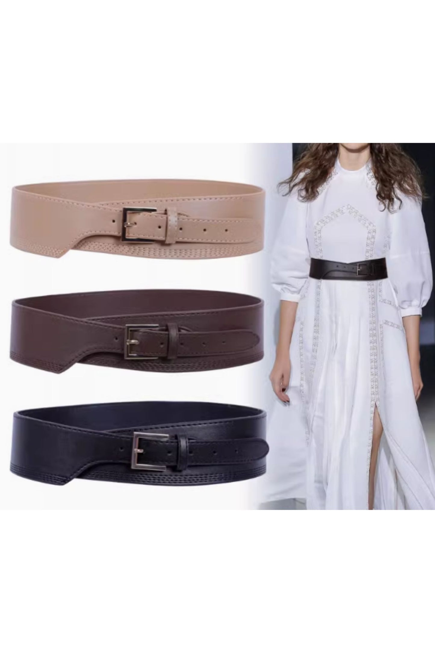 Waist leather belt for women C4688
