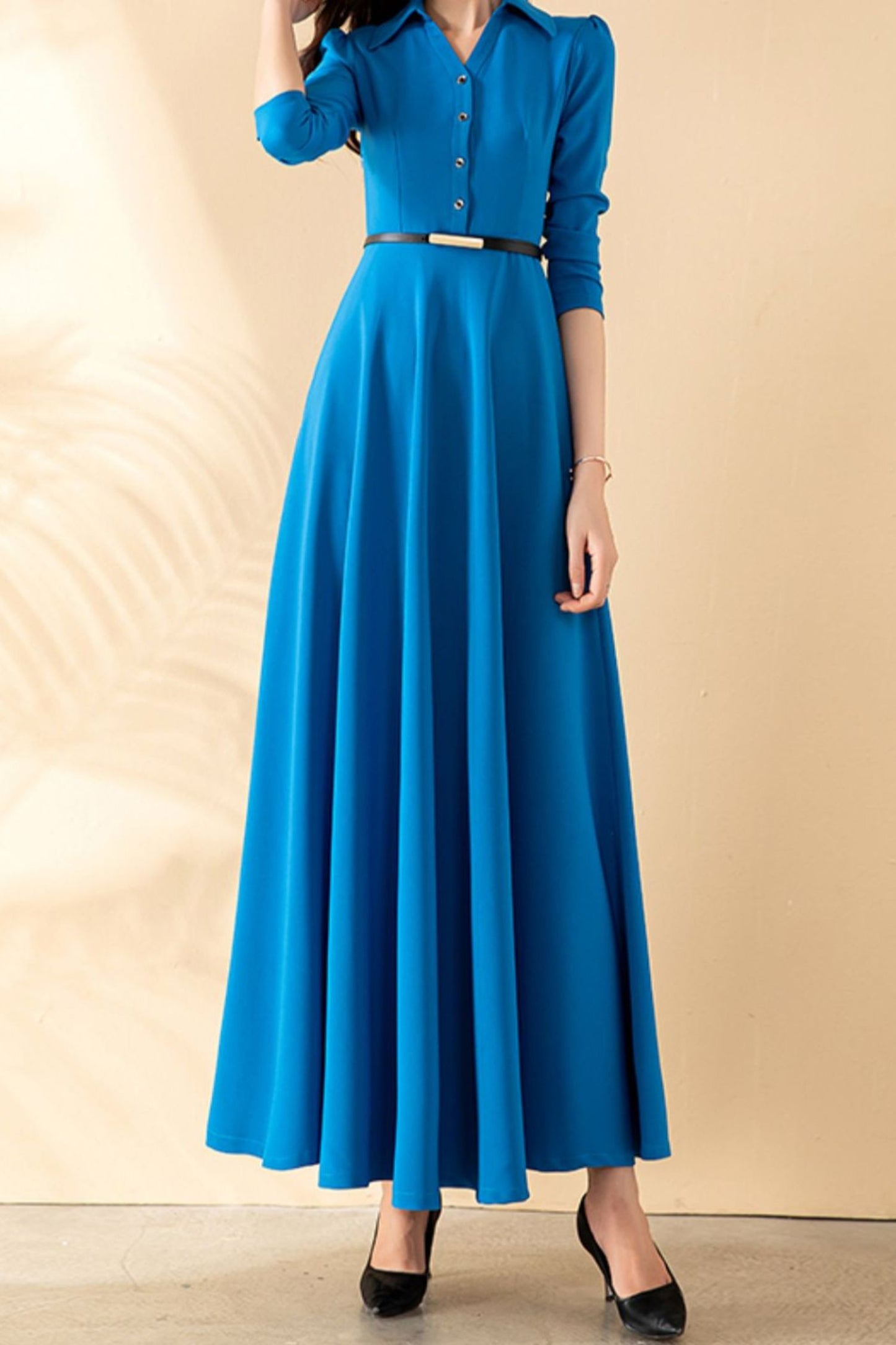 Spring and Autumn Women Long Sleeve dress C4154