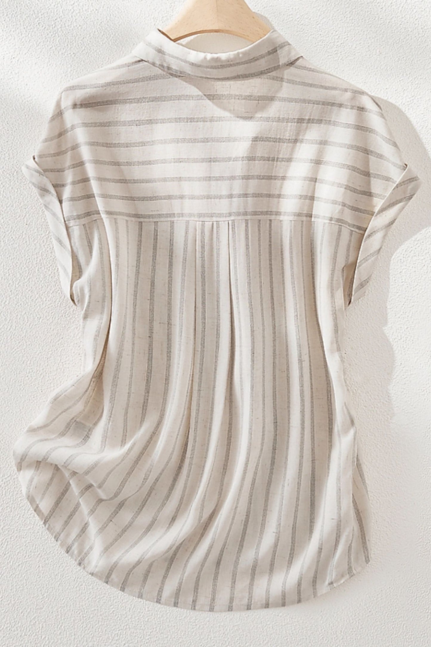 Striple linen summer shirt top women C5044