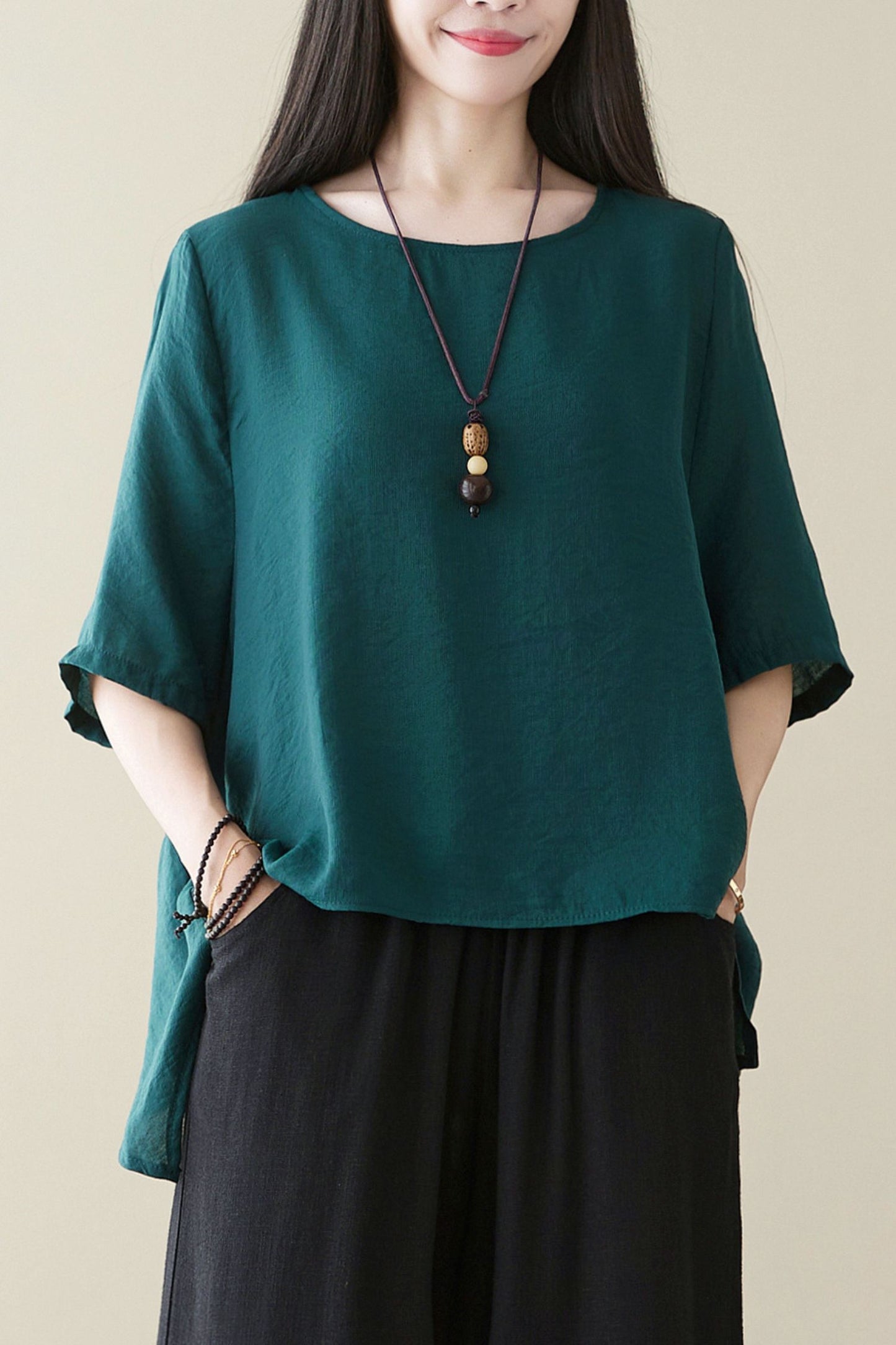 Short sleeve Vintage blouse C3963