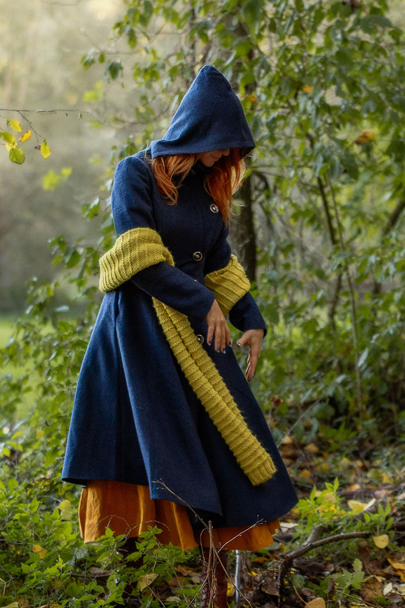 Hooded Asymmetric Winter Wool Coat C3809