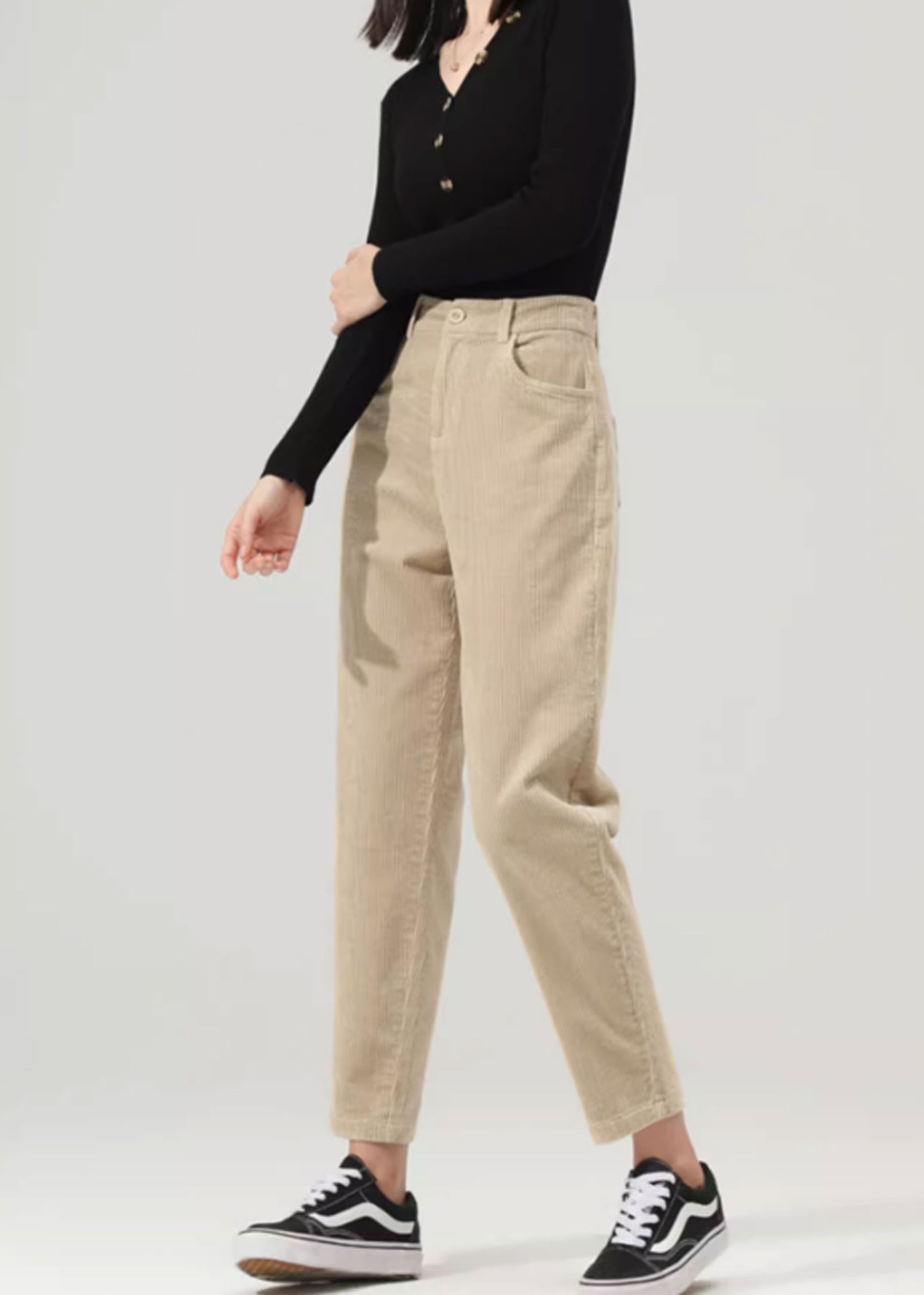 Tapered Corduroy Pants, Women's Corduroy Pants C3512
