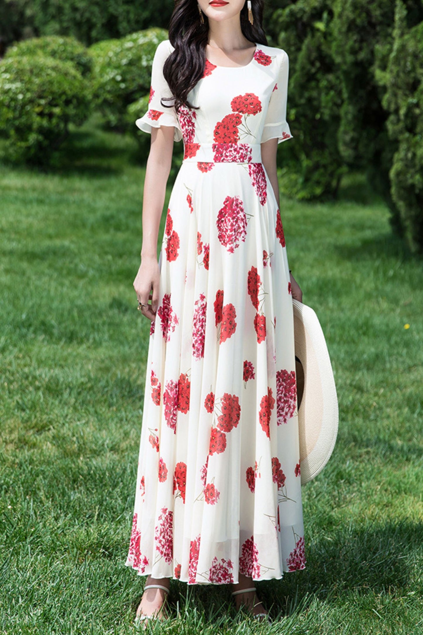 Chiffon summer new dress C4035