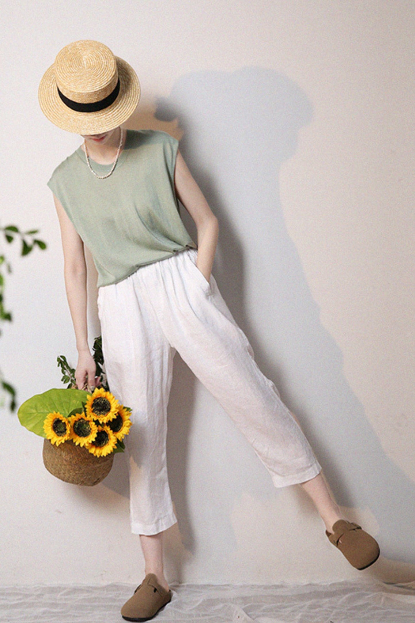 summer loose casual linen pants TT0023