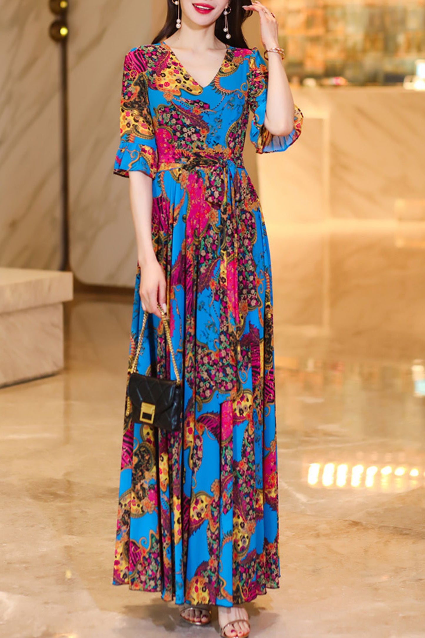 summer chiffon dress C4061
