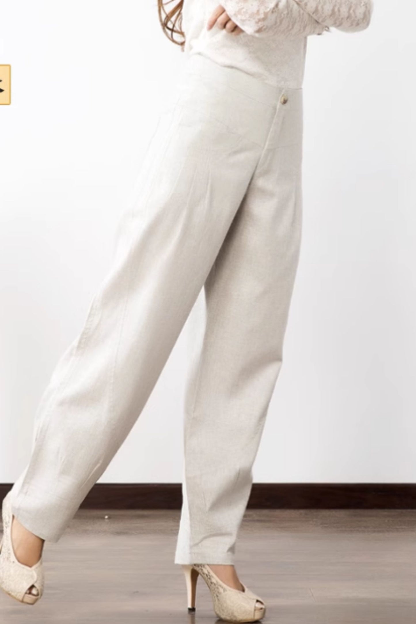 Summer linen long pants women c5070