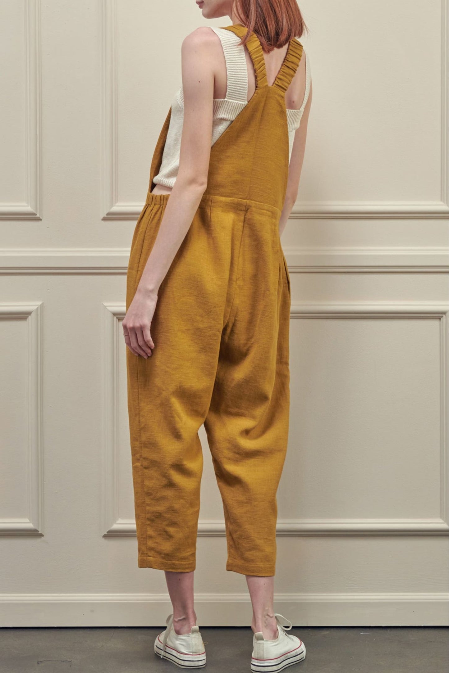 Loose Linen overall pants TT0014