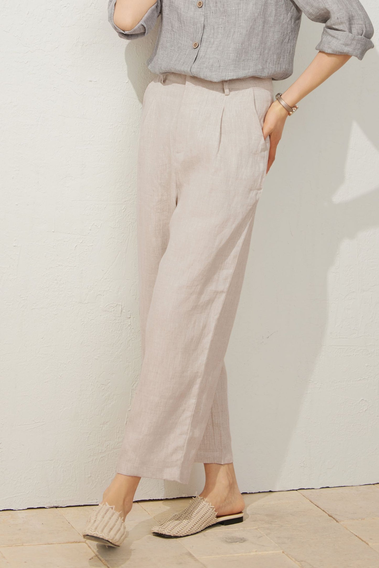 Women's Stylish Linen Pants C3938