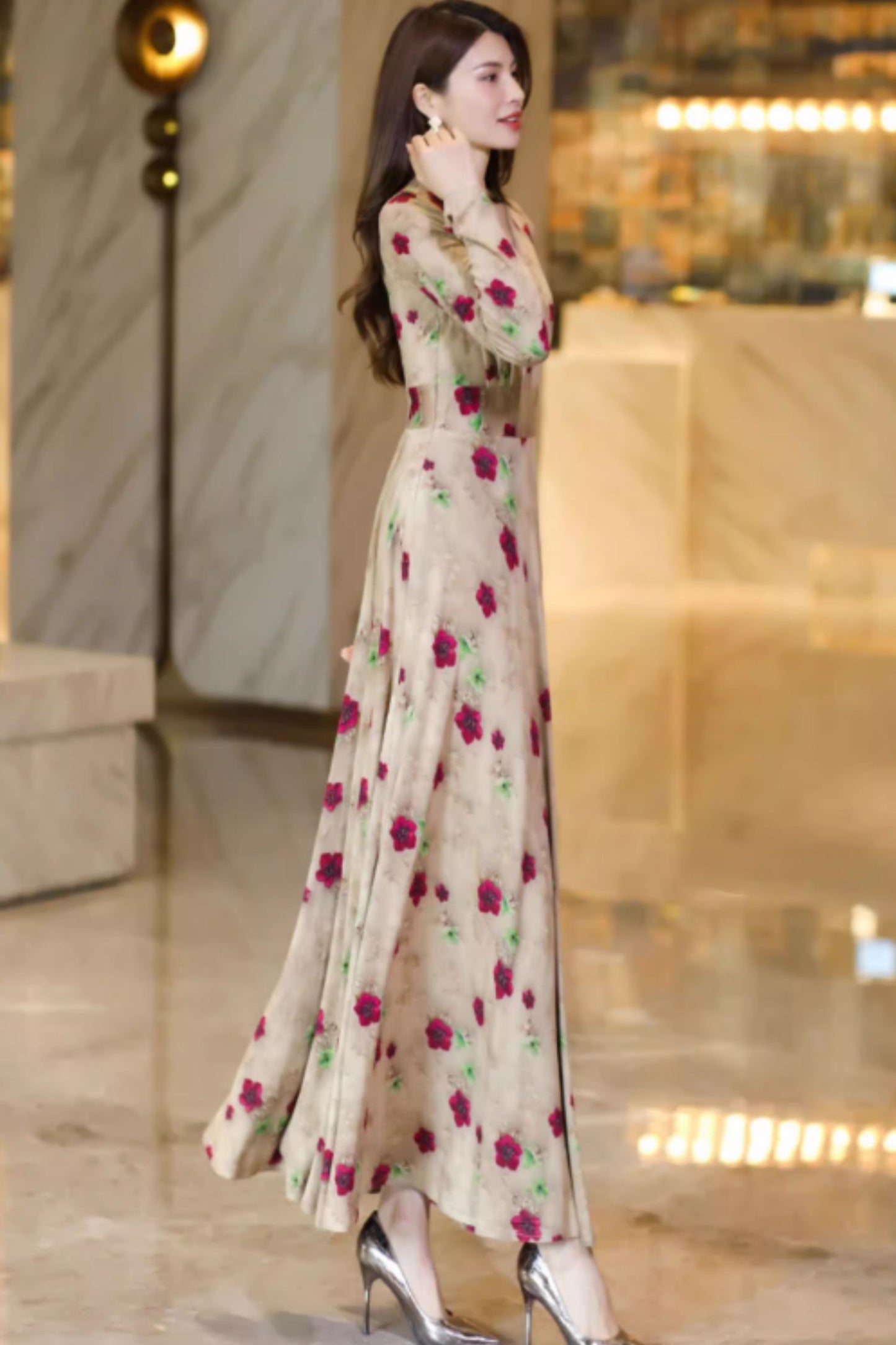 Maxi prom spring wedding dress C4923