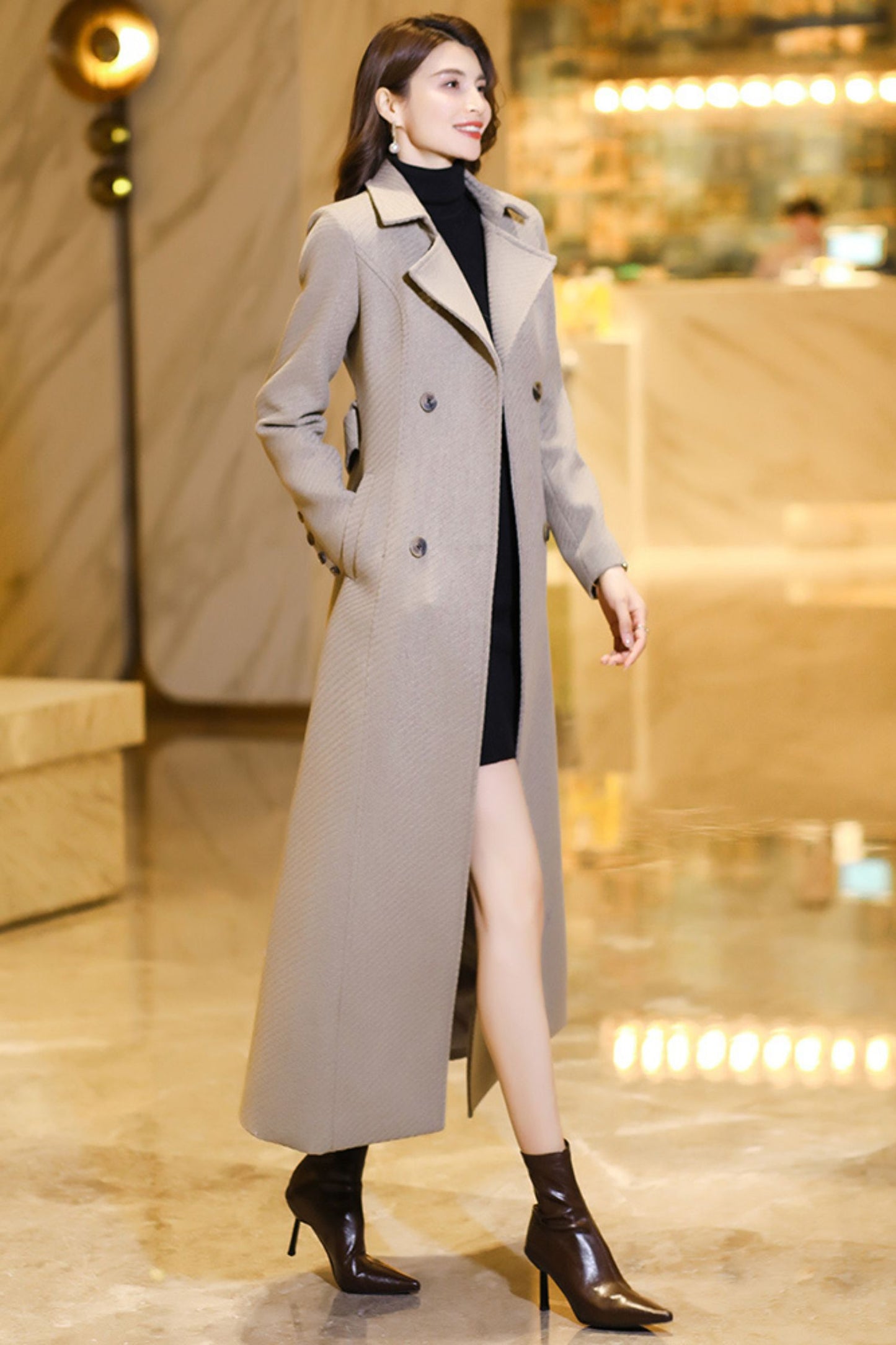 Women's Medium-length coat C3773