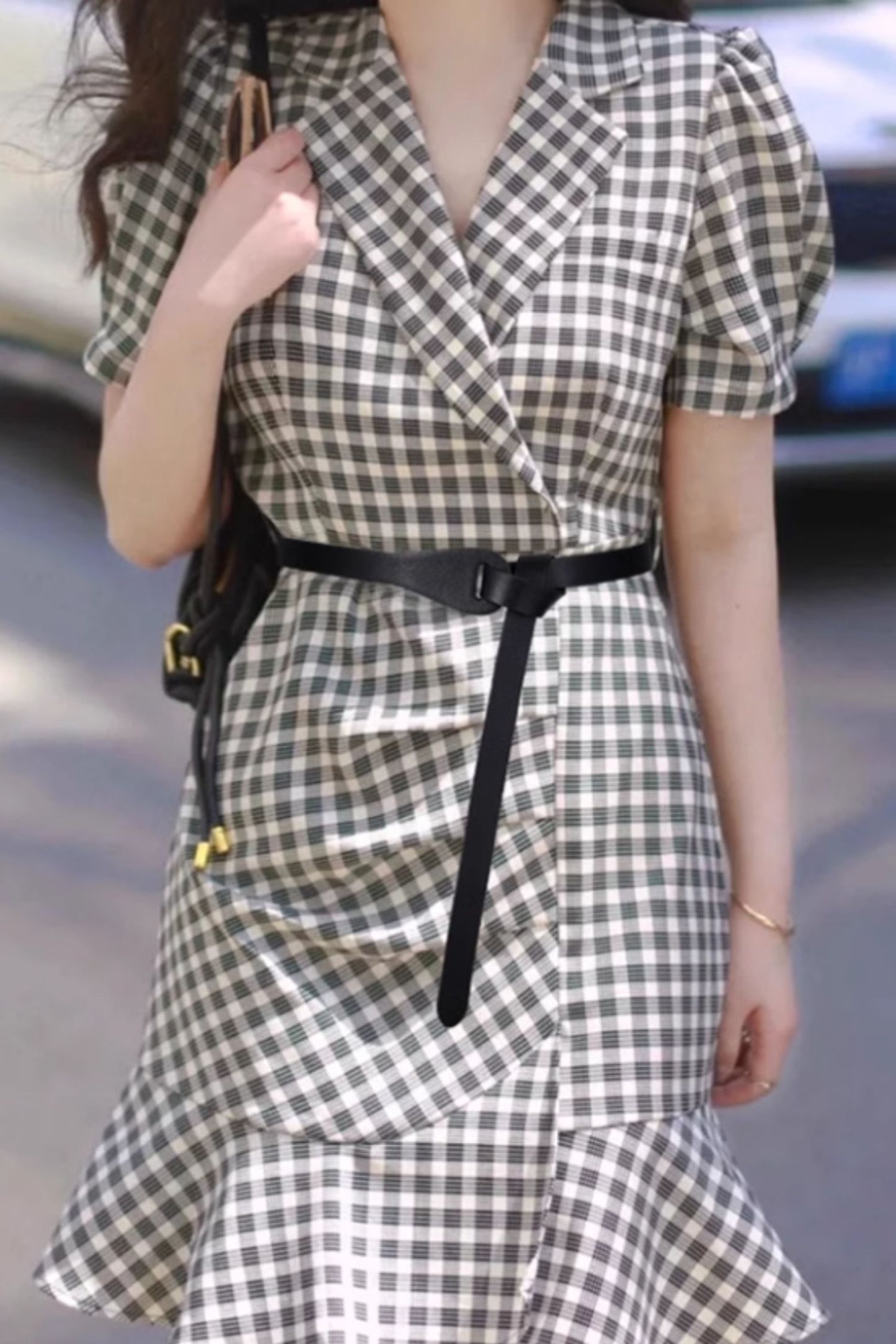 Leather vintage inspired belt C4661