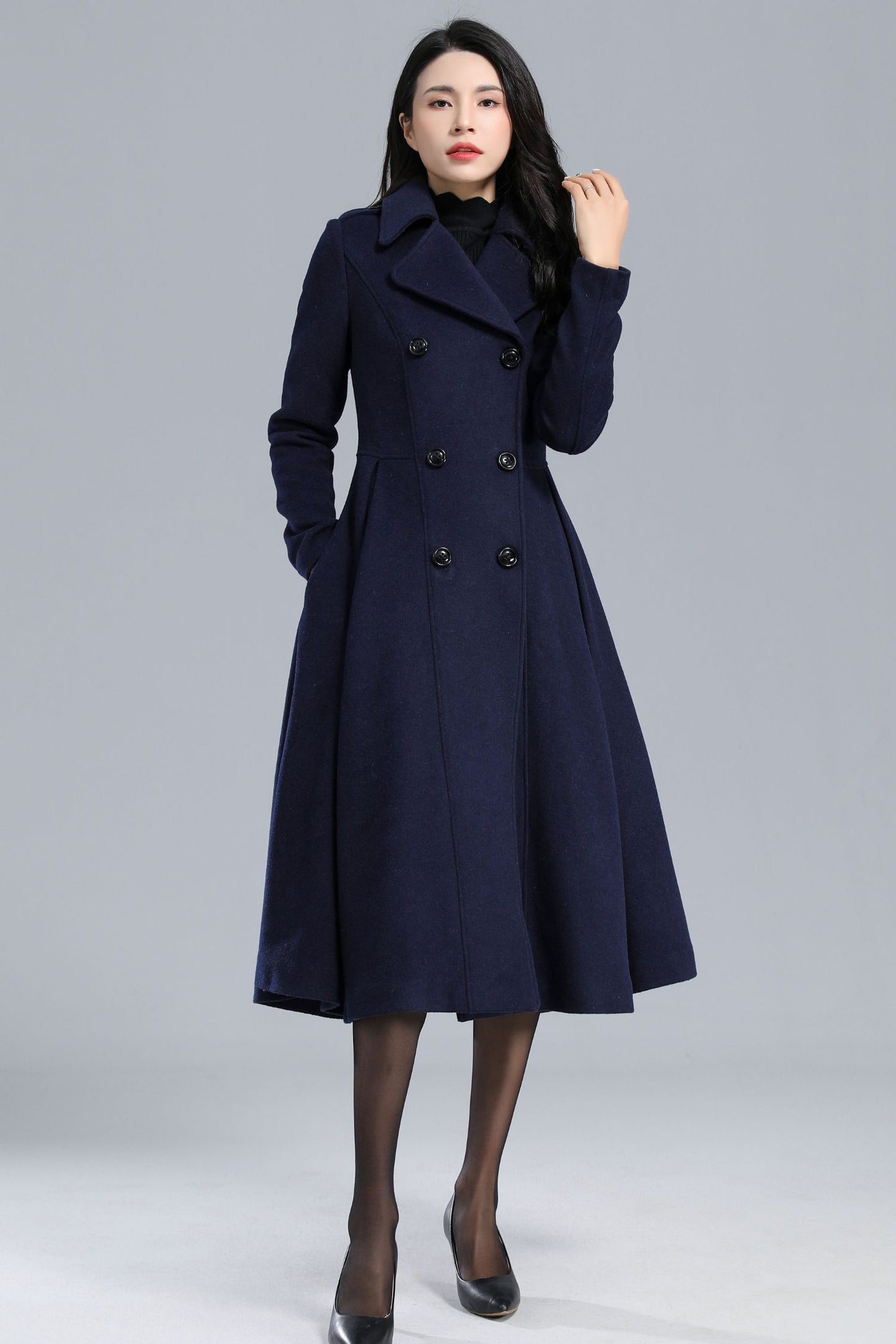 Womens Winter Princess Wool Coat C2461