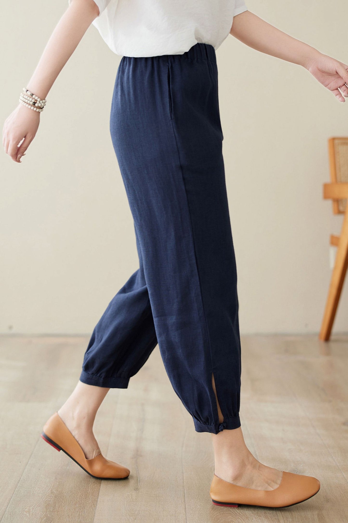 Women's Casual Loose linen pants C3970