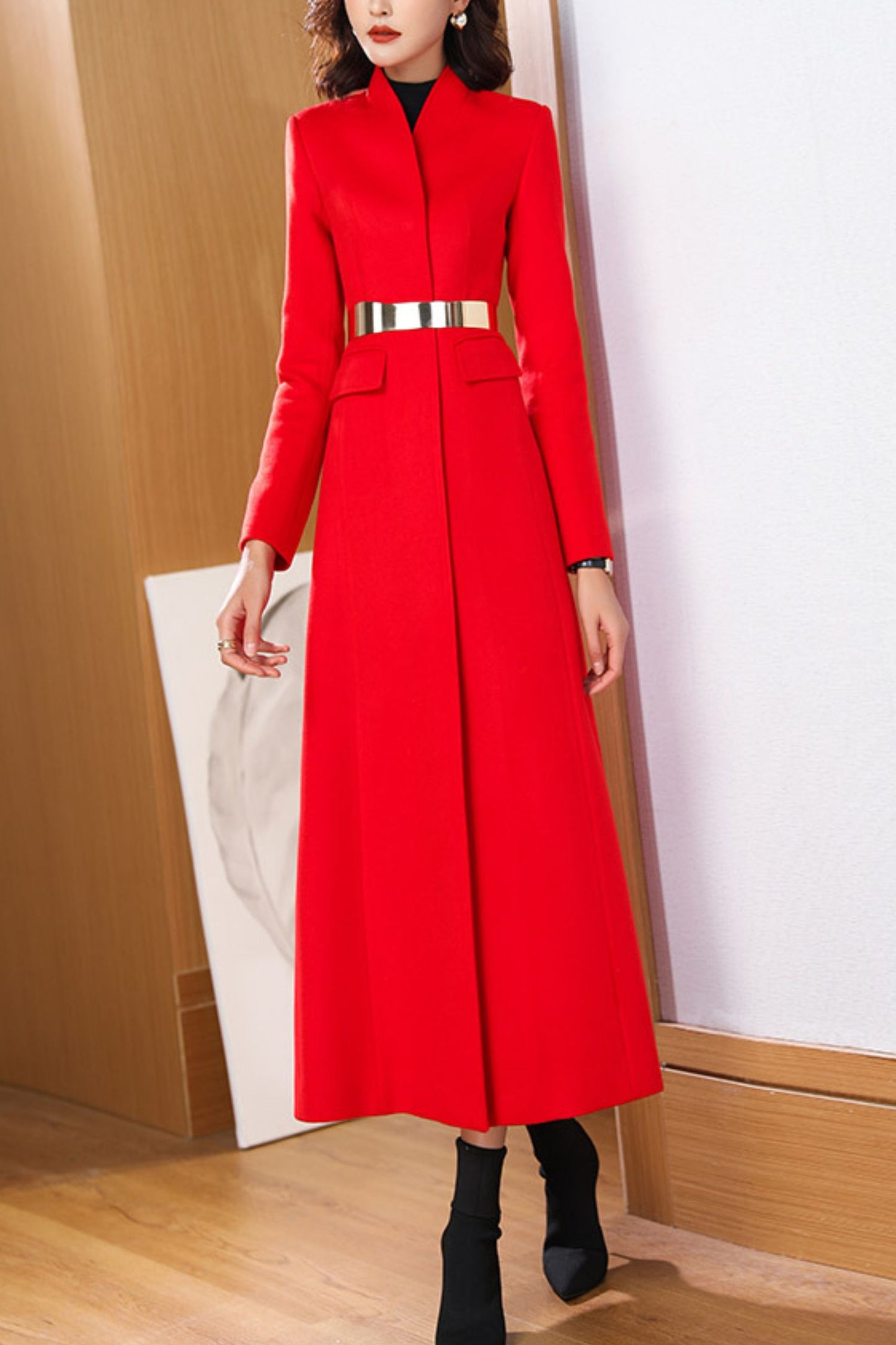 Women's Autumn and winter wool coat C4253