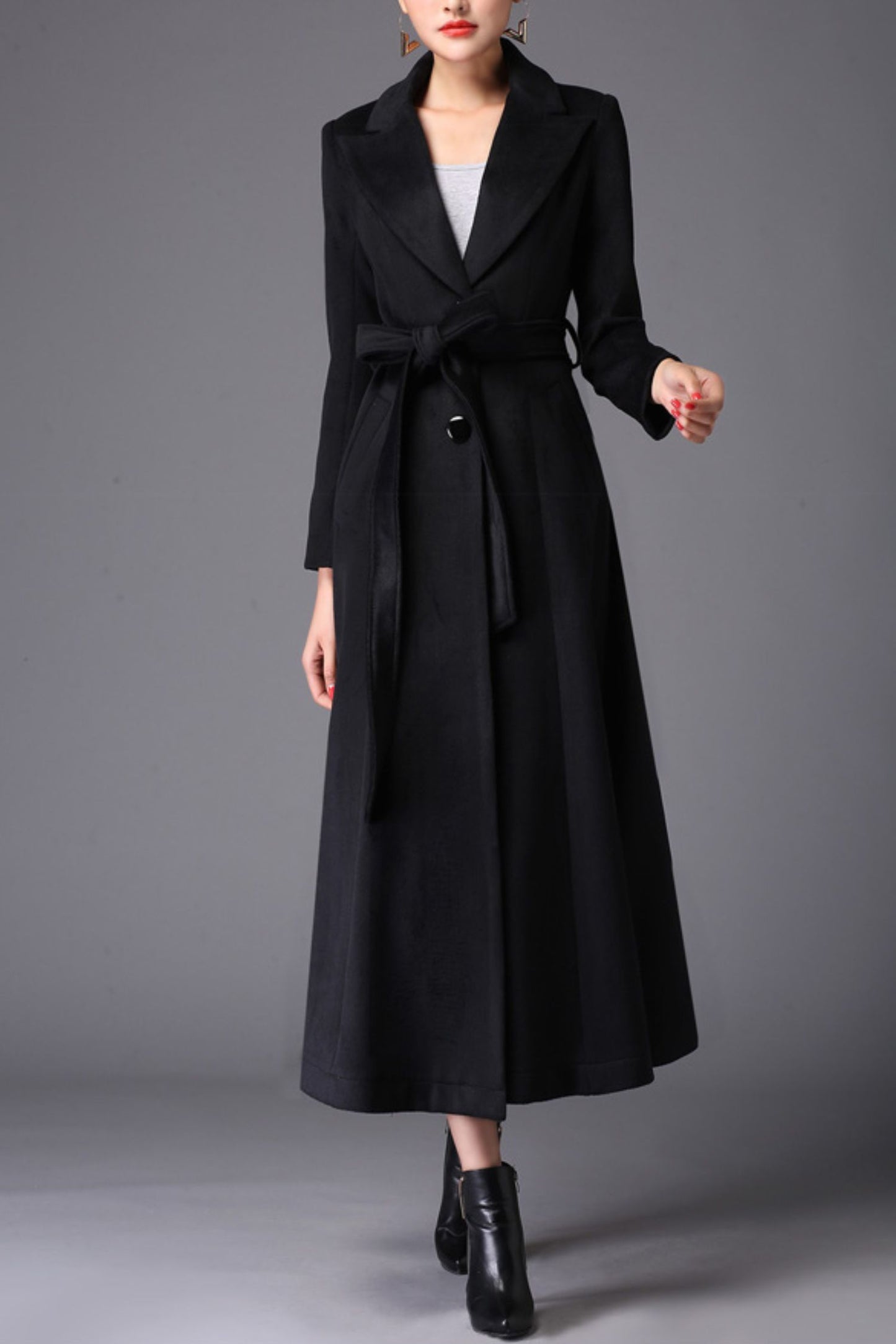 Women's Autumn and winter wool coat C4224