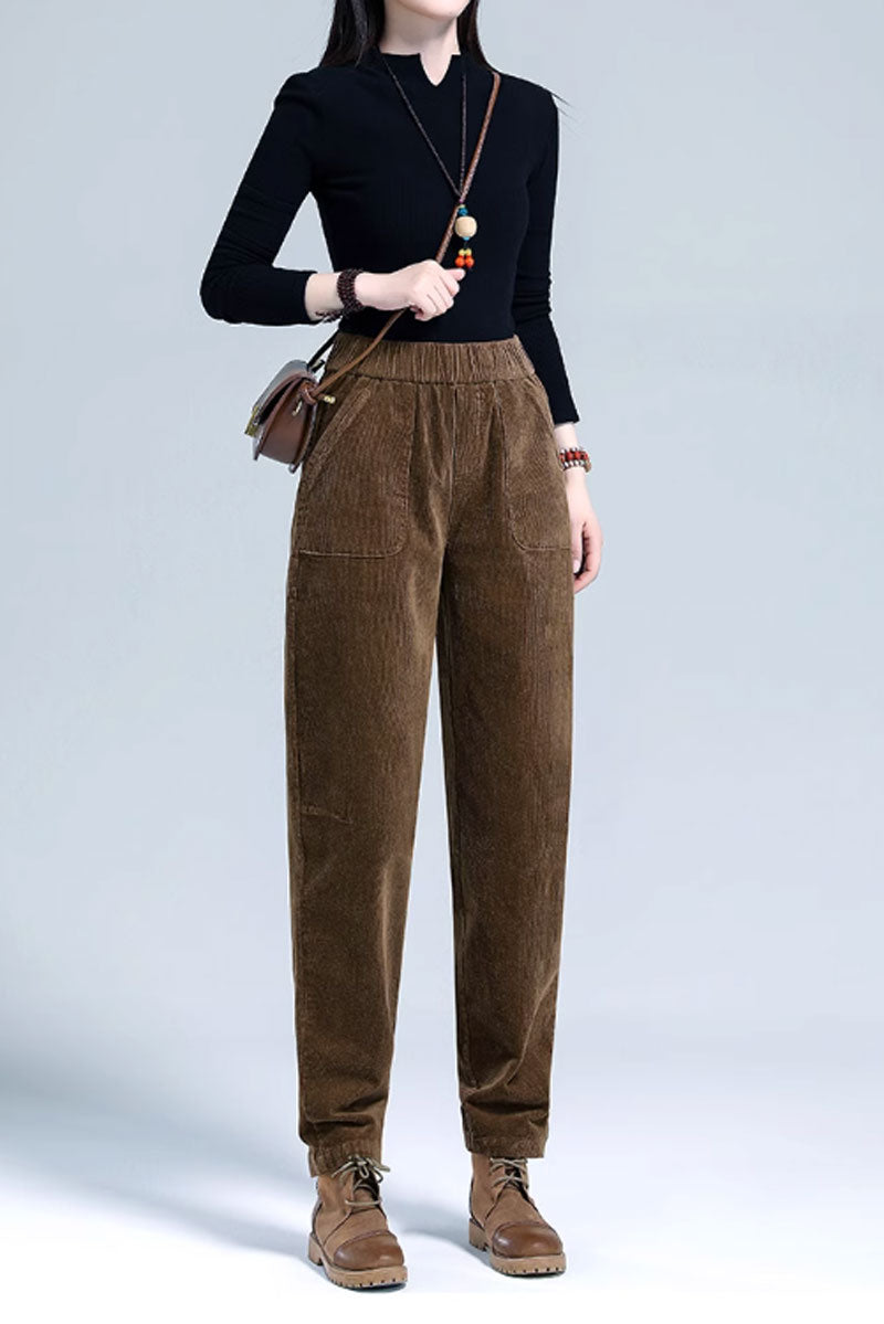 Winter long Corduroy wommens pants C3788