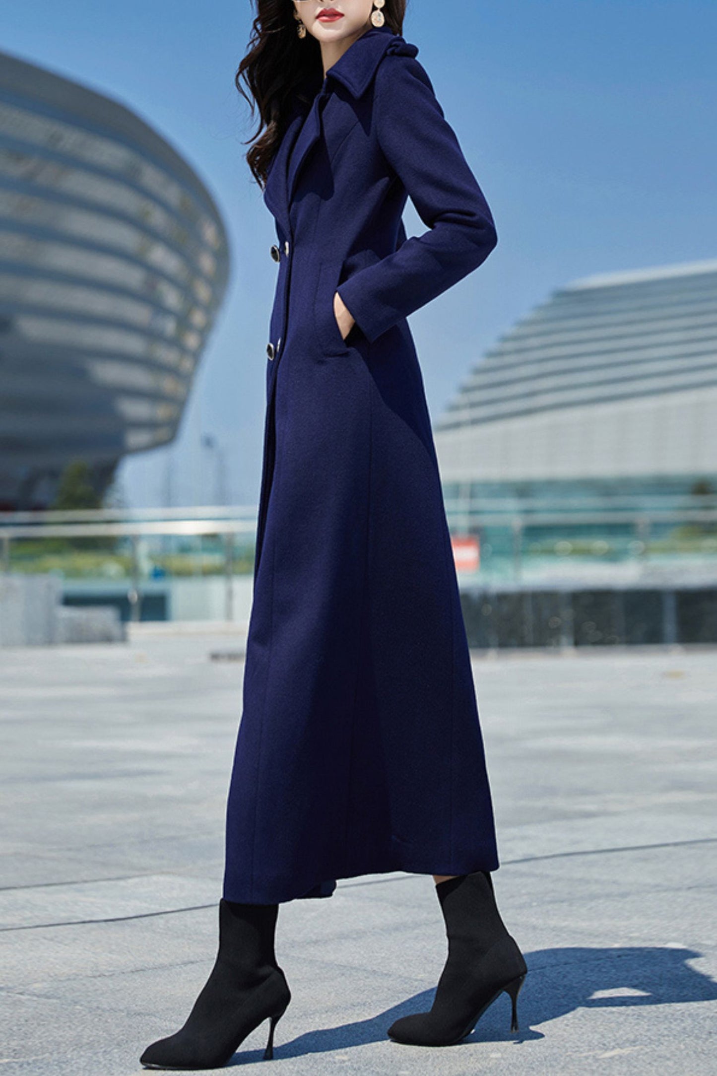 Women's Autumn and winter wool coat C4239