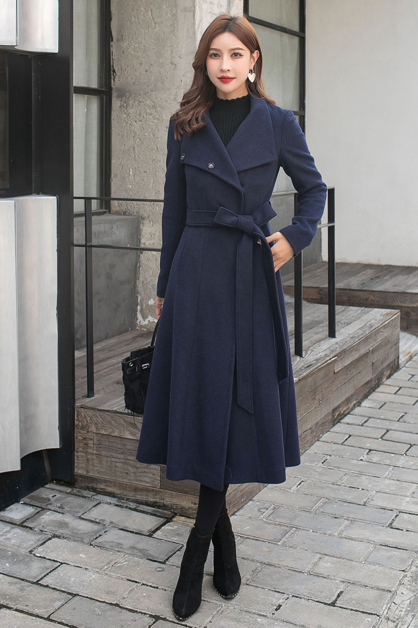 Big Collar Lapel Winter Coat C2576