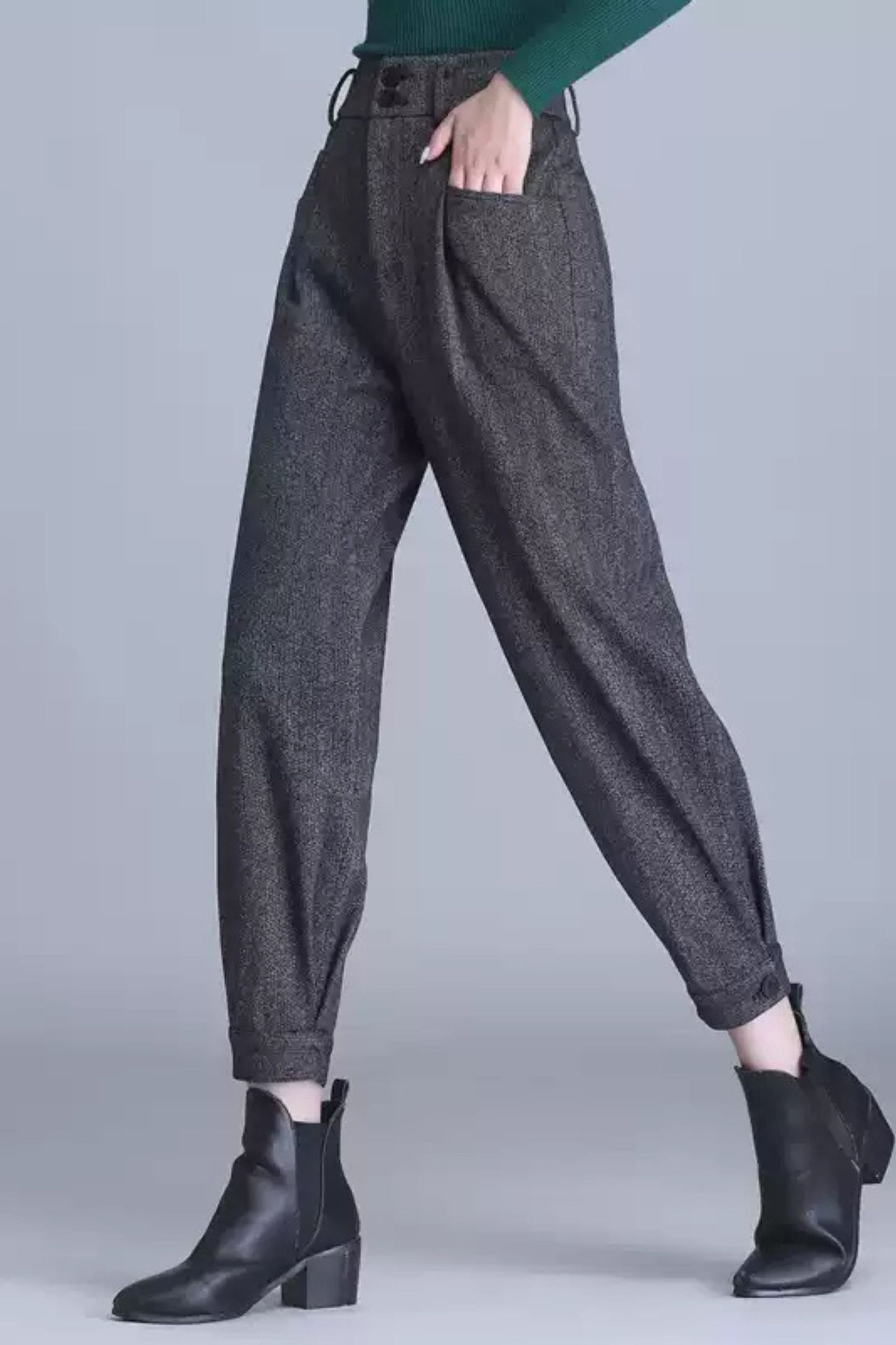 Winter loose fit womens office pants c5099
