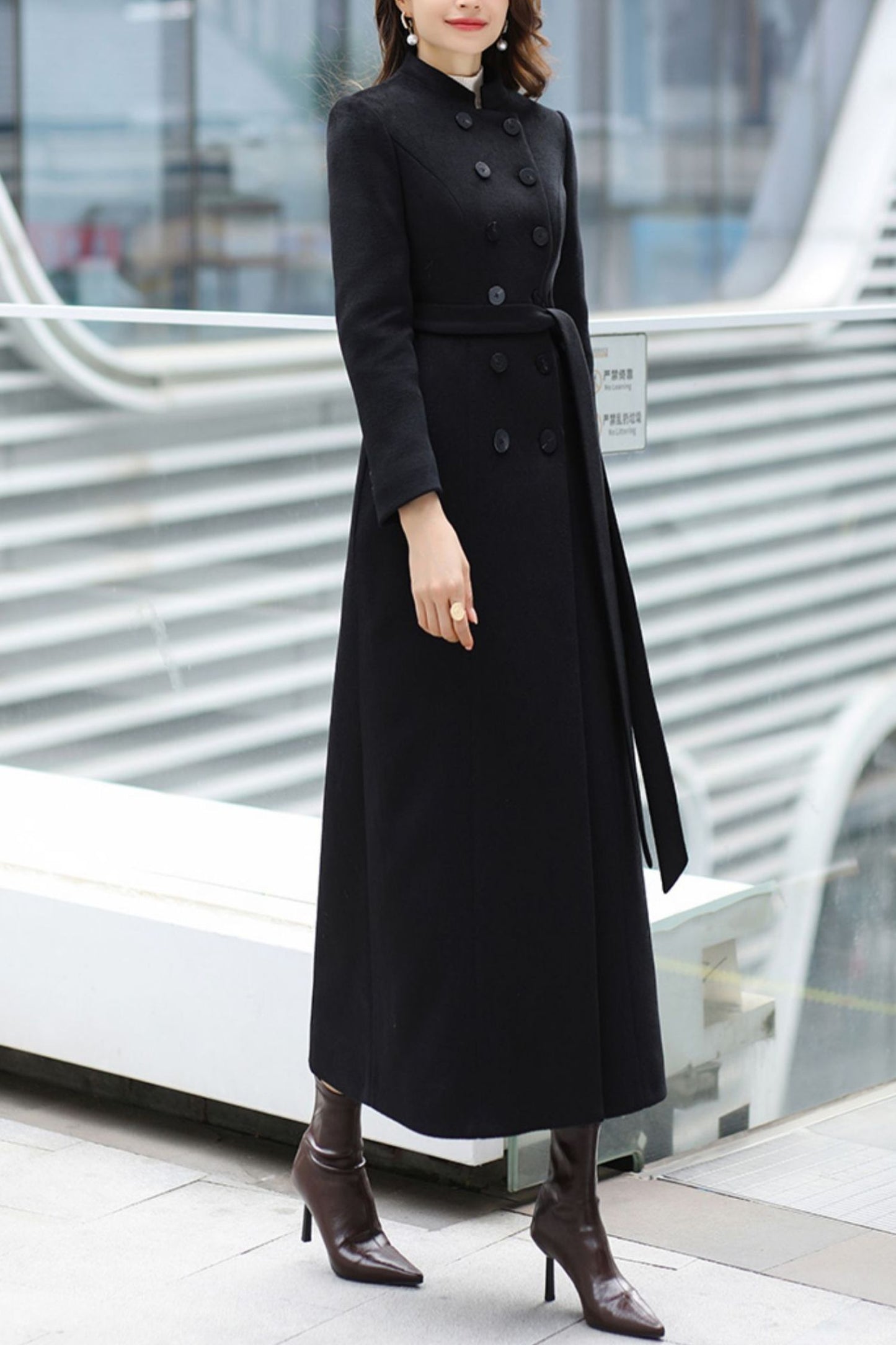 Women's Autumn and winter wool coat C4254