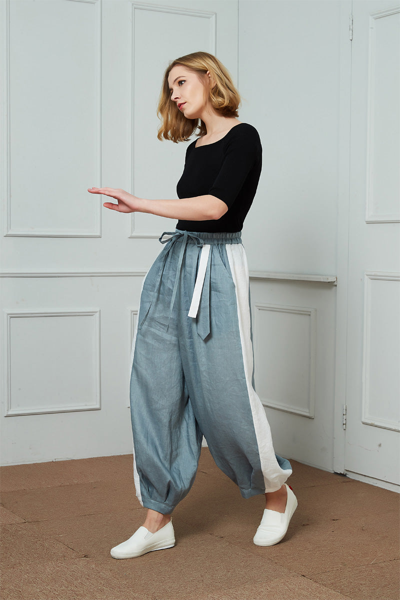 Oversize Linen Lantern Pants C1460