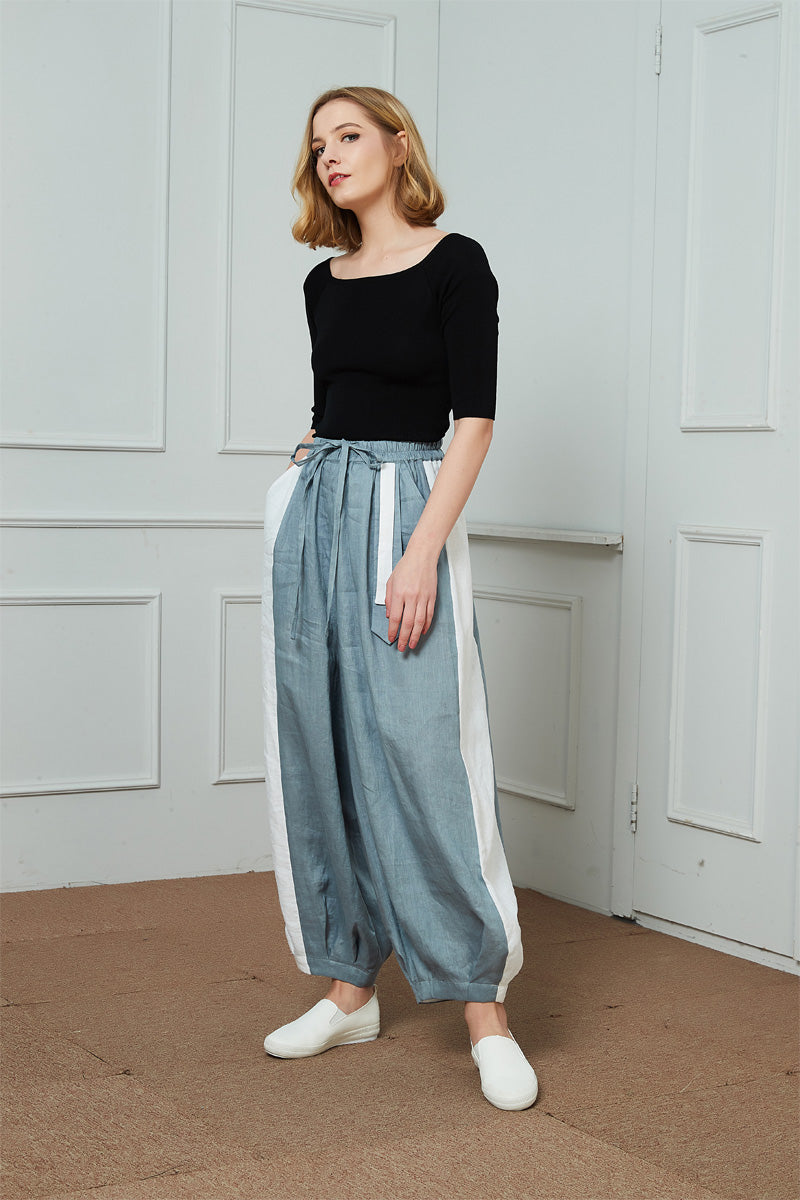 Oversize Linen Lantern Pants C1460