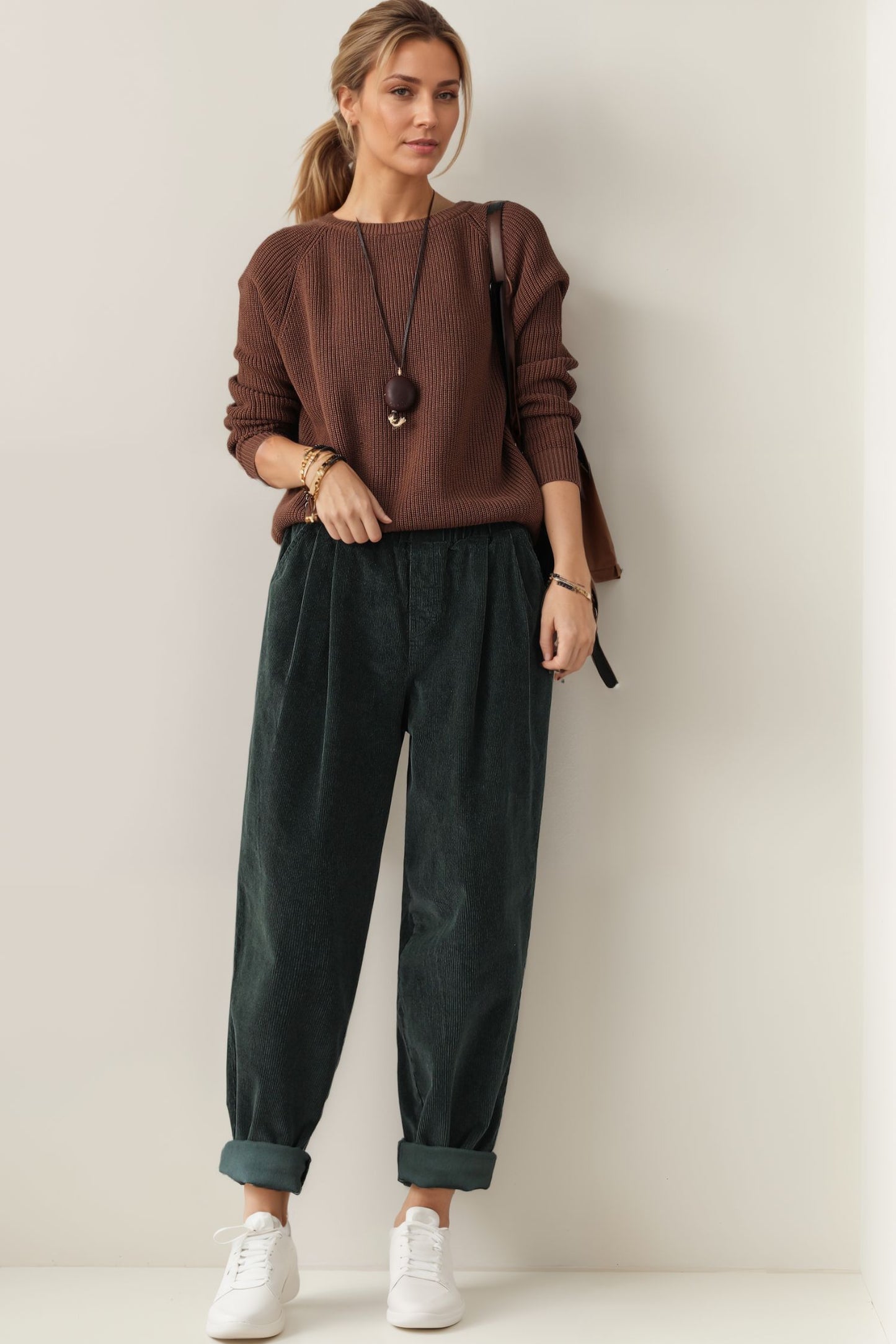 Casual Corduroy Harem Pants C4004