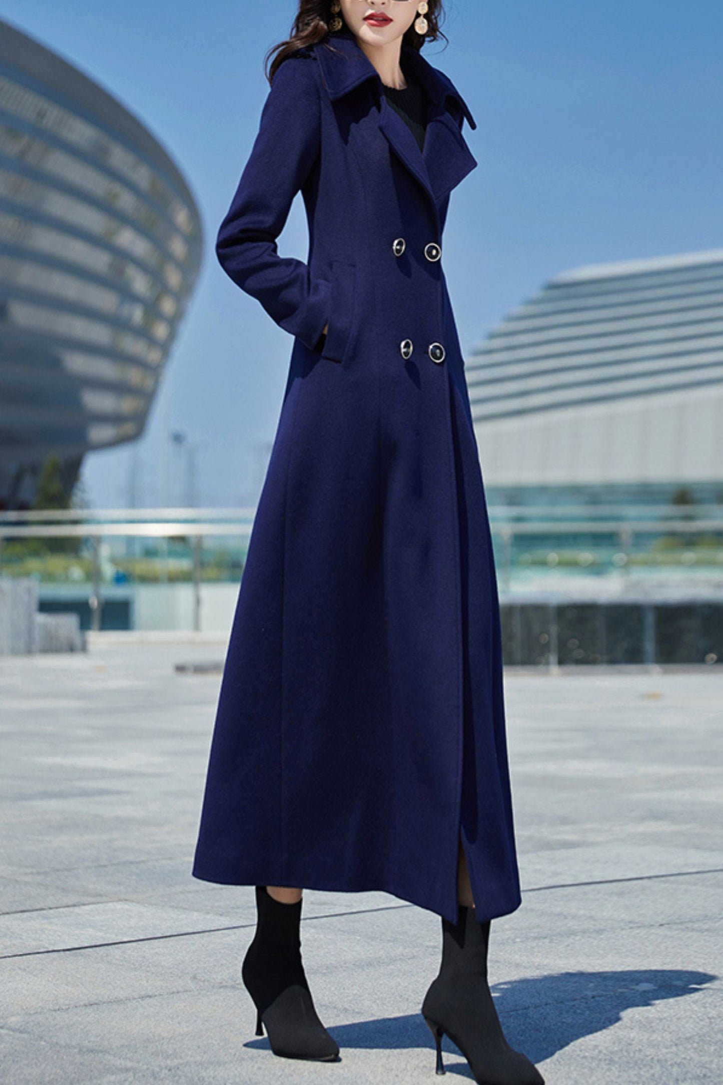 Women's Autumn and winter wool coat C4239