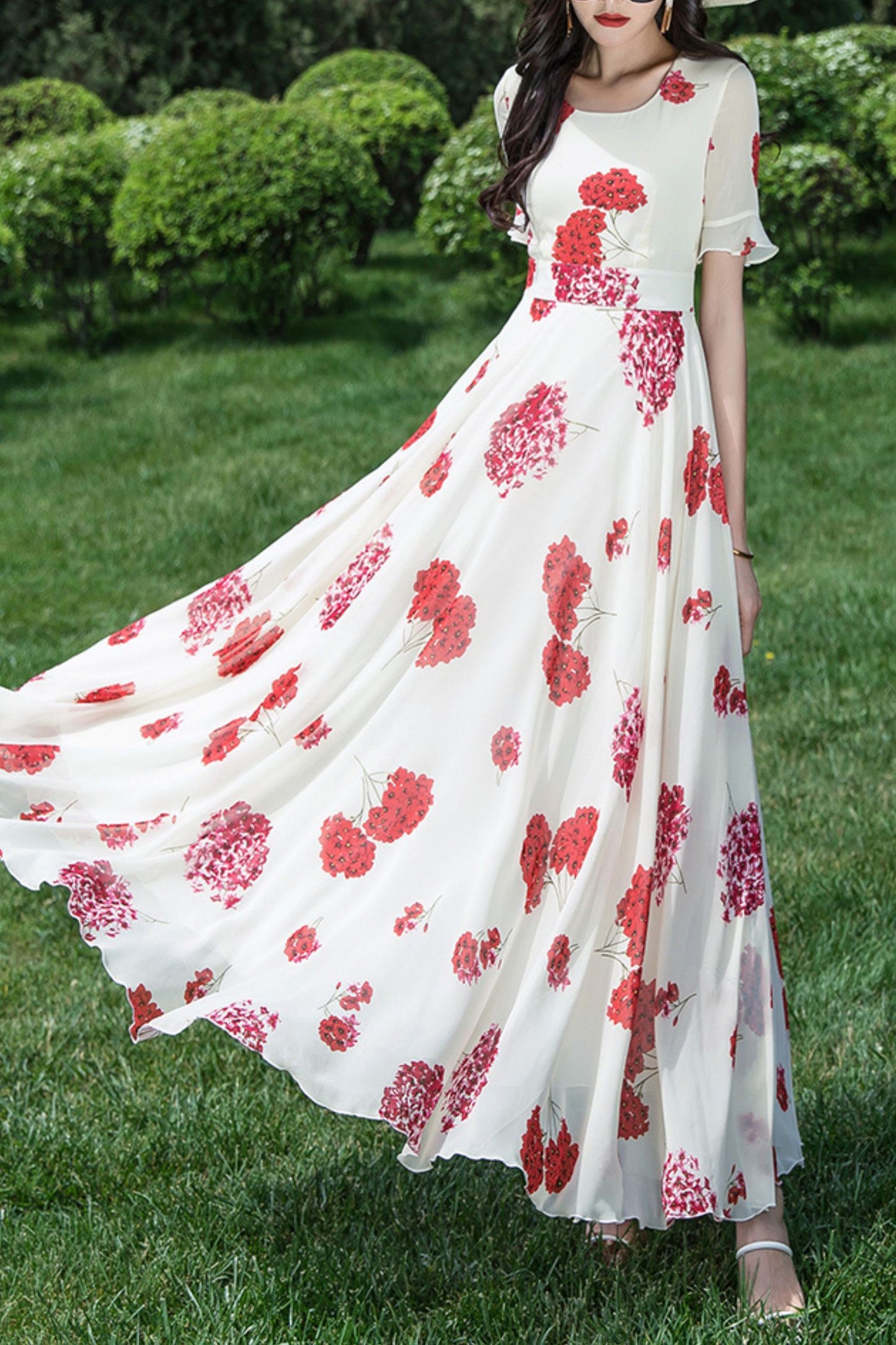 Chiffon summer new dress C4035