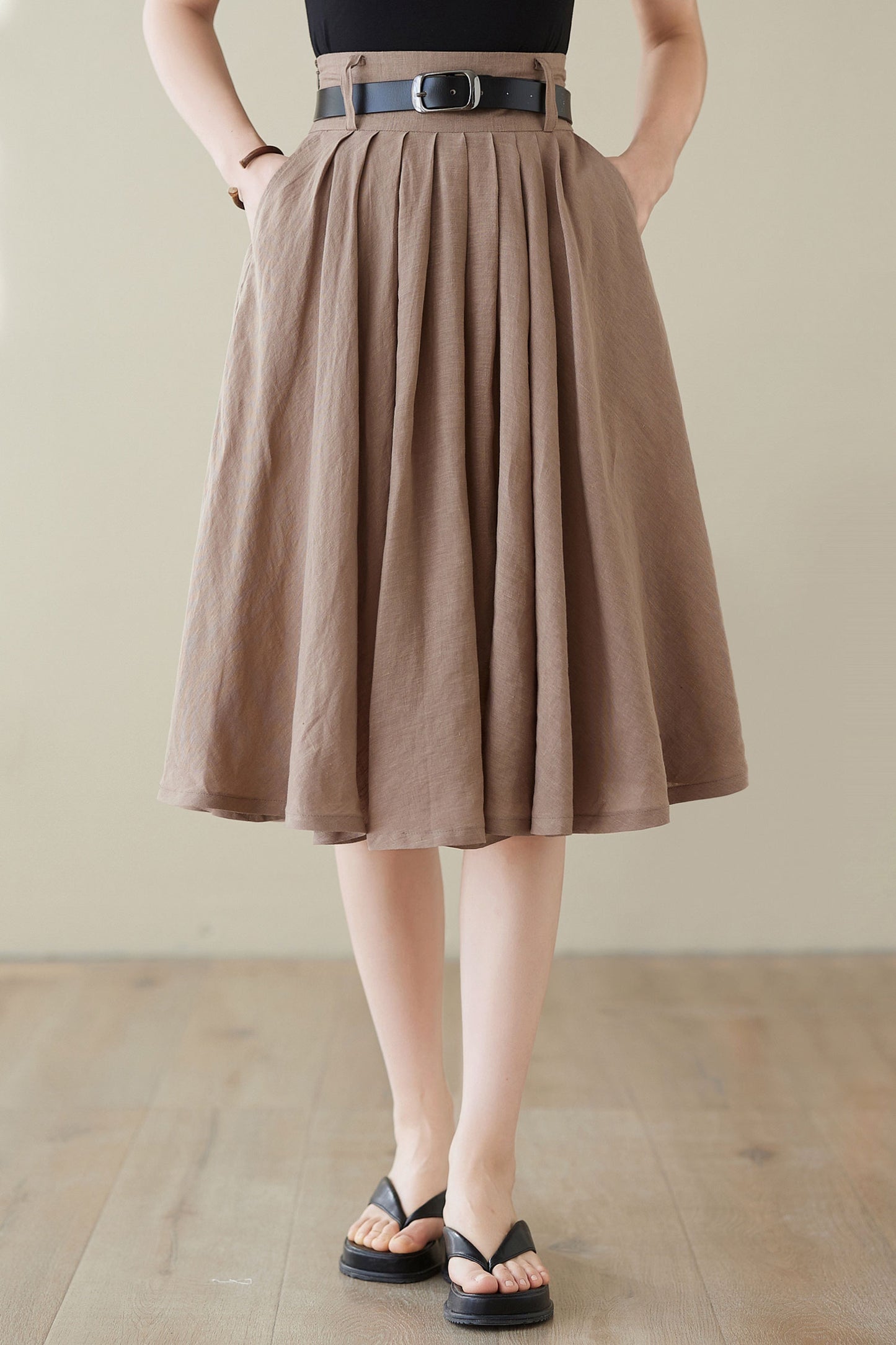 Pleated High Waist Skirt Women C3946 , Size XS #CK2400149