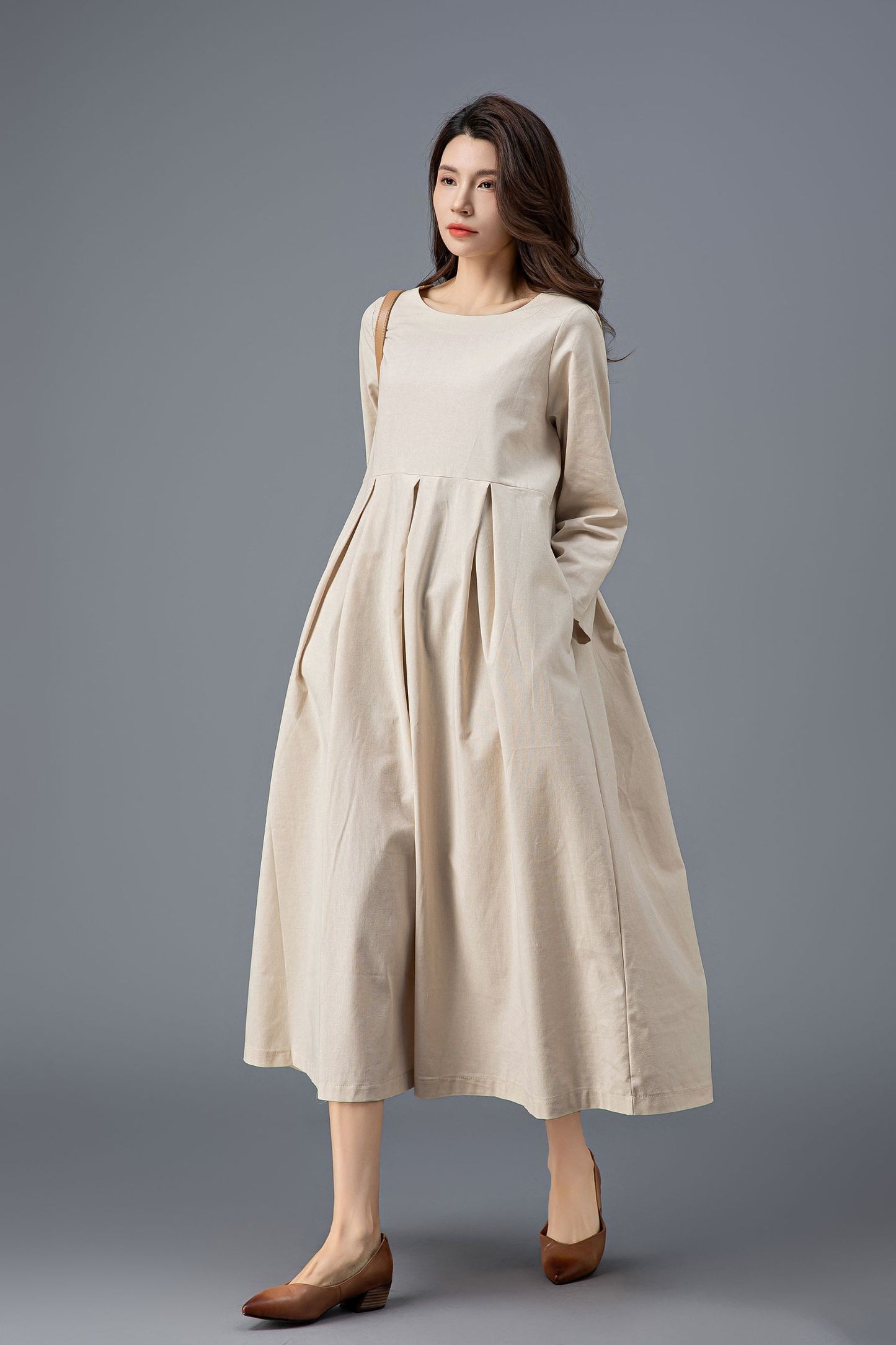 Women's Spring Casual Linen Dress C3917