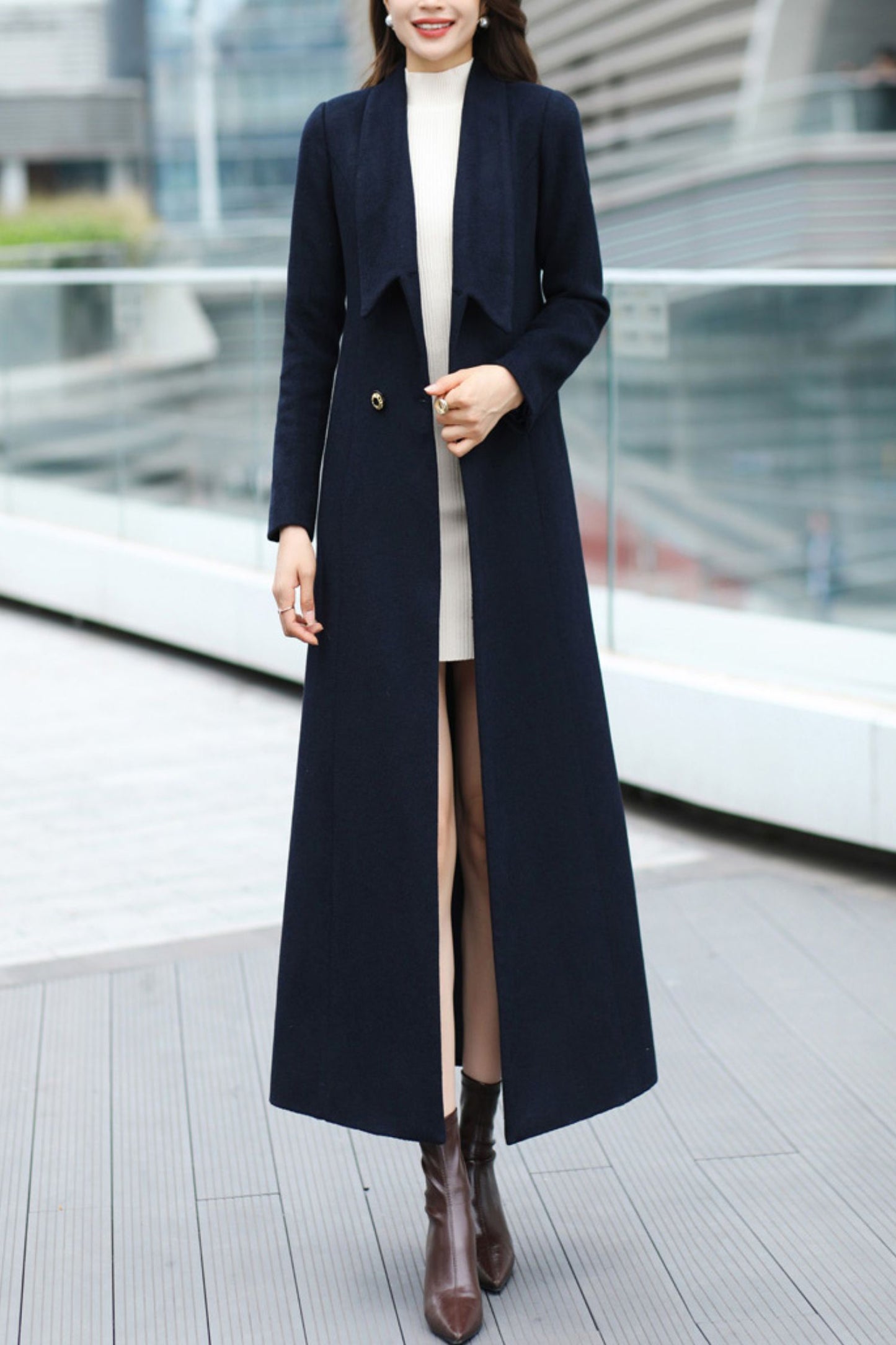 Women's Autumn and winter wool coat C4242