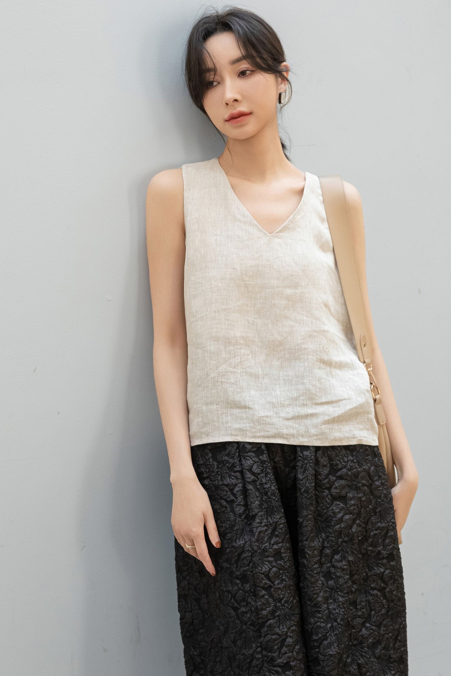 Women's Casual Loose Linen Vest C3199
